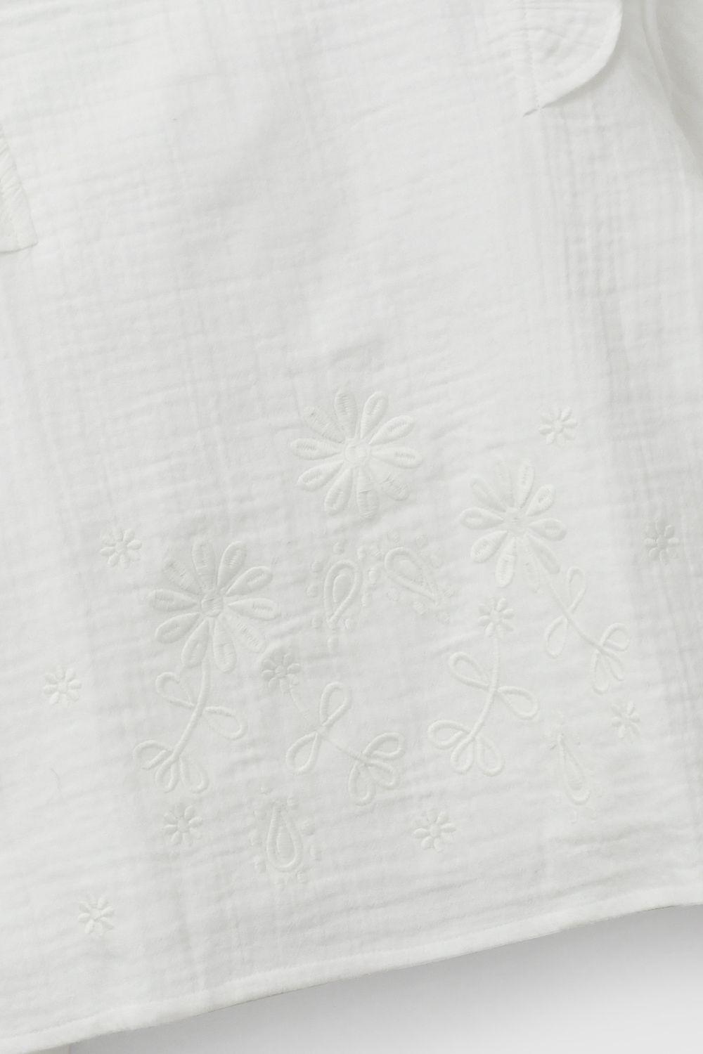 Blusa Bambula Crema Niña 3-4A a 12-13A Colloky-2