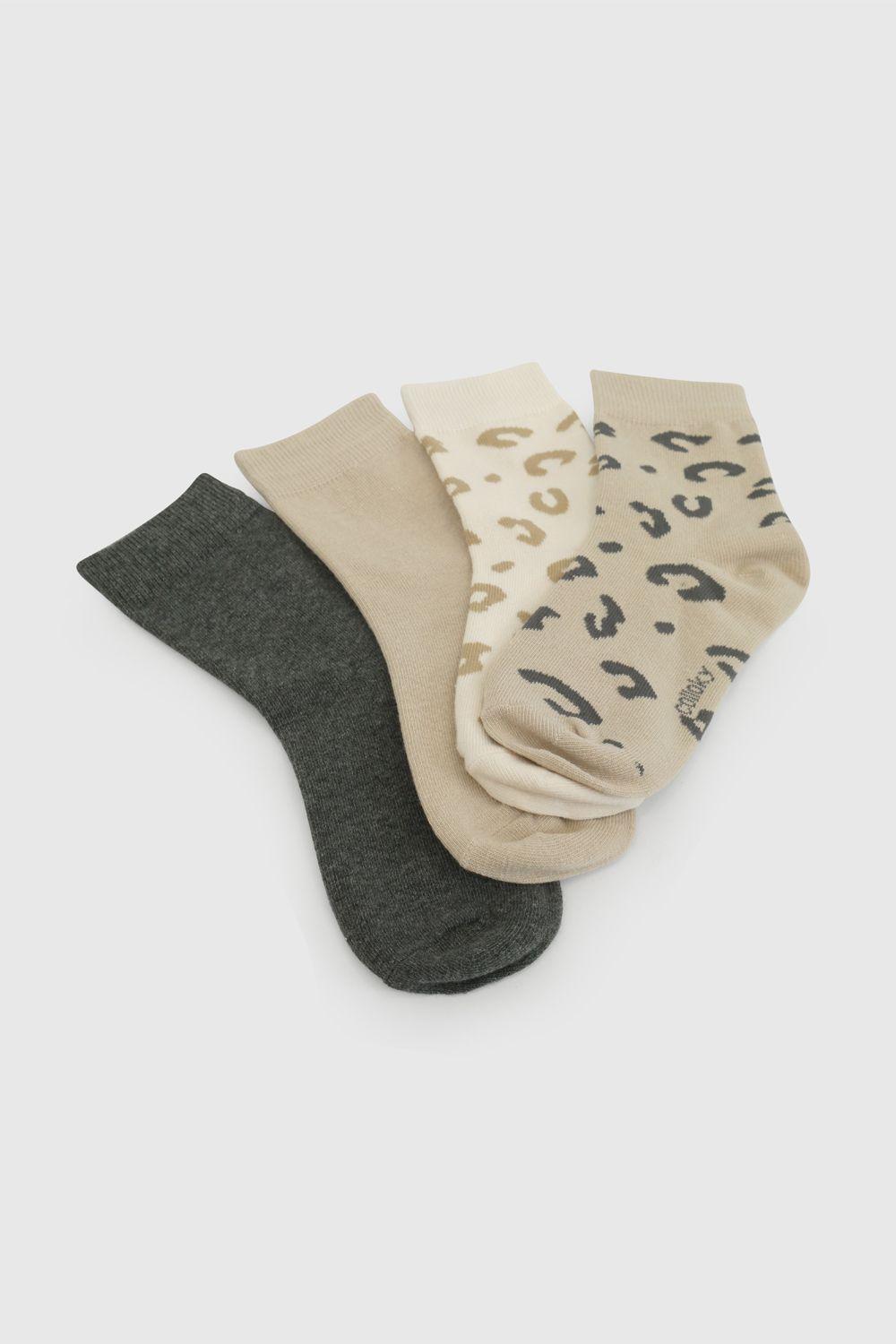 Calcetin 3/4 Niña Beige 7549 Colloky-2