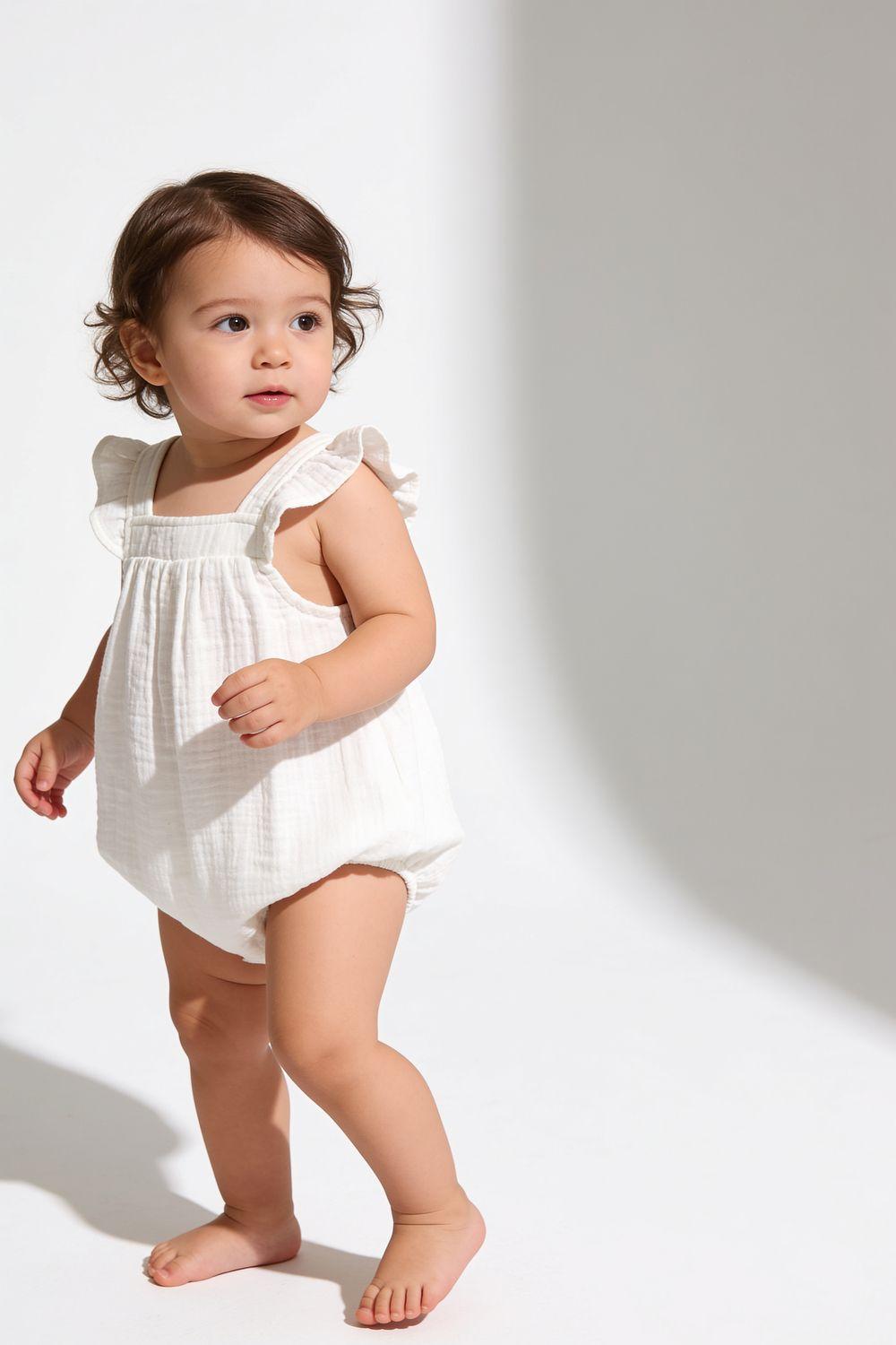 Bombacho Bambula Crema Niña 0-3M a 9-12M Colloky-1