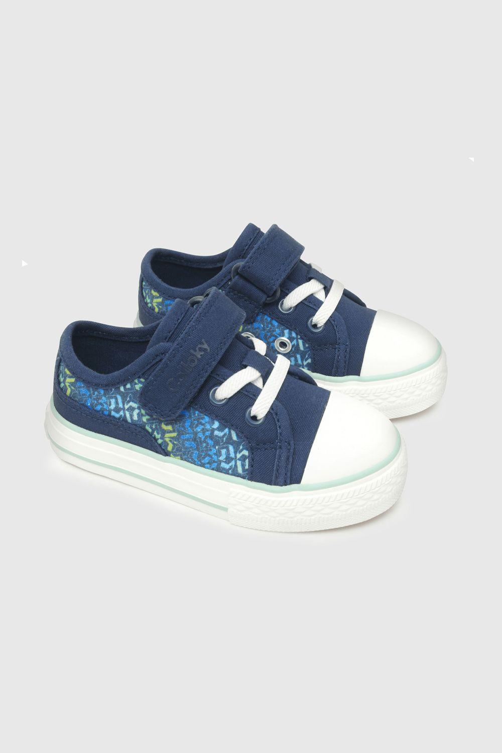 Zapatilla De Niños Urbana Estampada Azul / Blue (21 A 27)-0