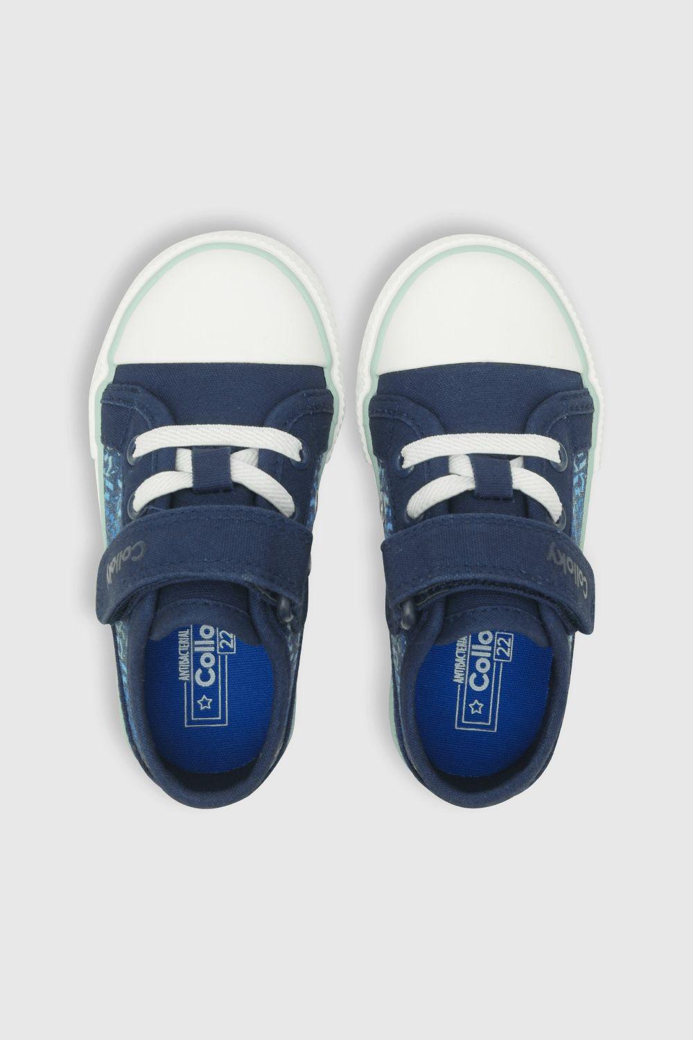 Zapatilla De Niños Urbana Estampada Azul / Blue (21 A 27)-3