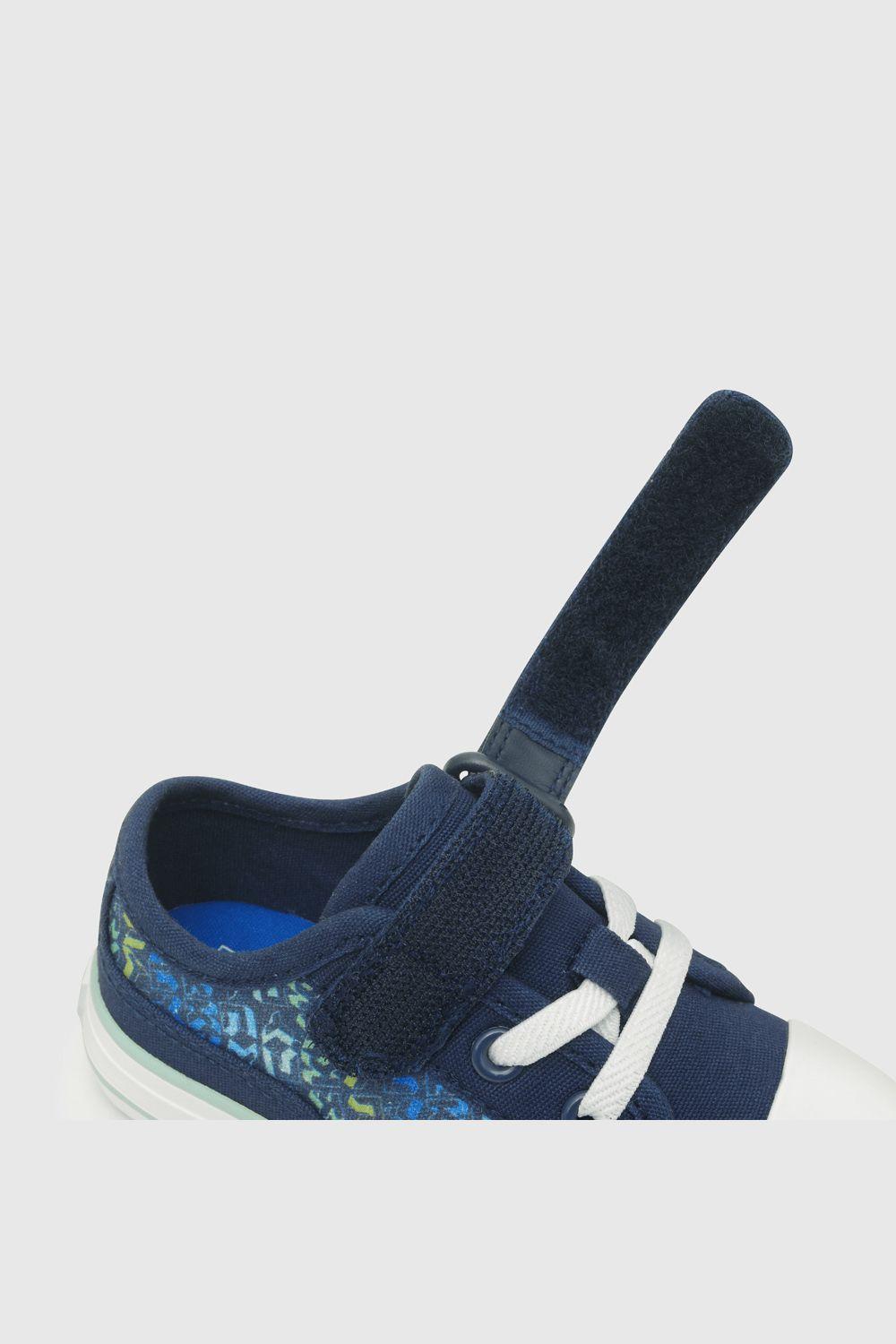 Zapatilla De Niños Urbana Estampada Azul / Blue (21 A 27)-4