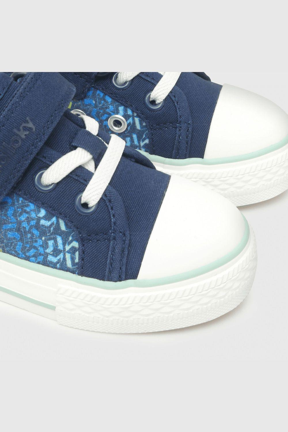 Zapatilla De Niños Urbana Estampada Azul / Blue (21 A 27)-5
