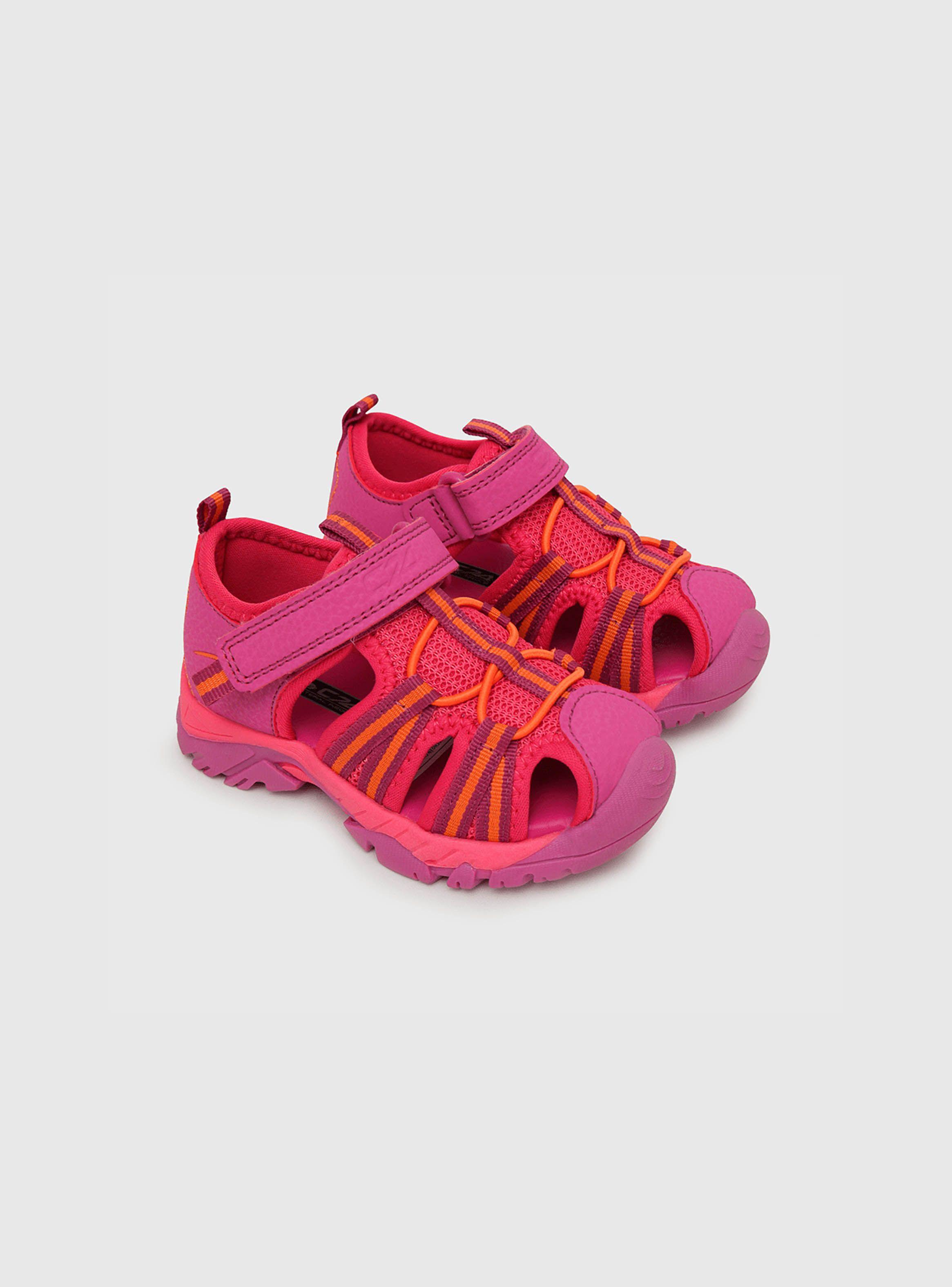 Sandalia De Niña Cinta Lateral Rosado (21 A 27) Colloky-0