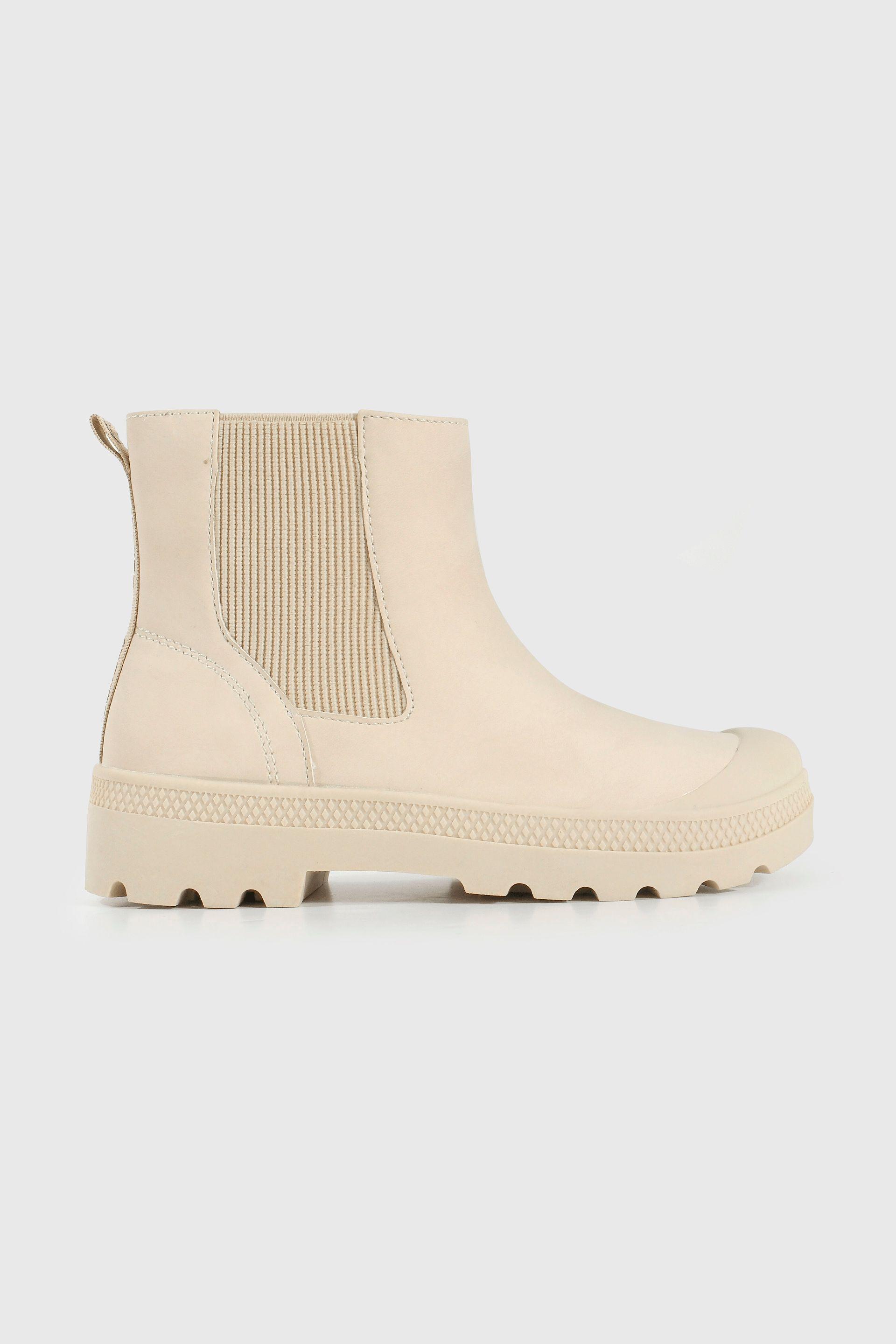 Bootie de Niña Blanco Caña Alta con Cierre-1