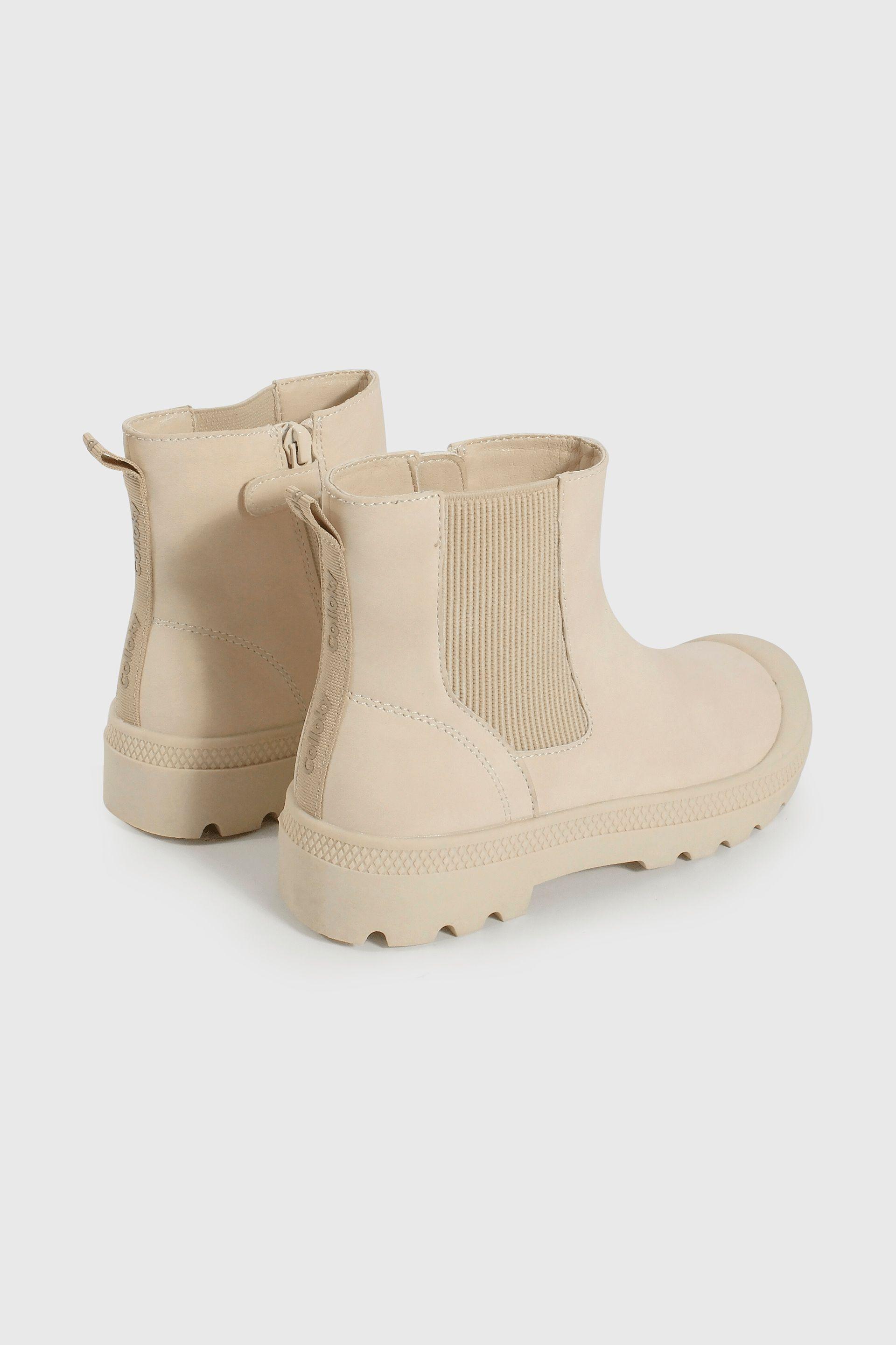 Bootie de Niña Blanco Caña Alta con Cierre-4