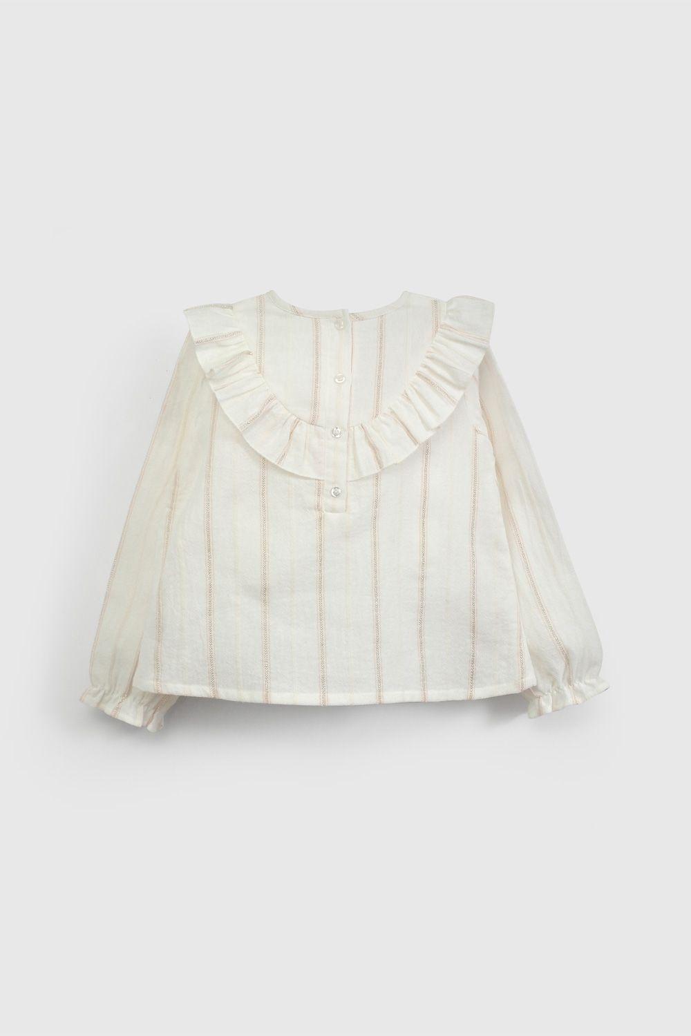 Blusa Blanca Vuelos De Niña BLVL1078V26-1