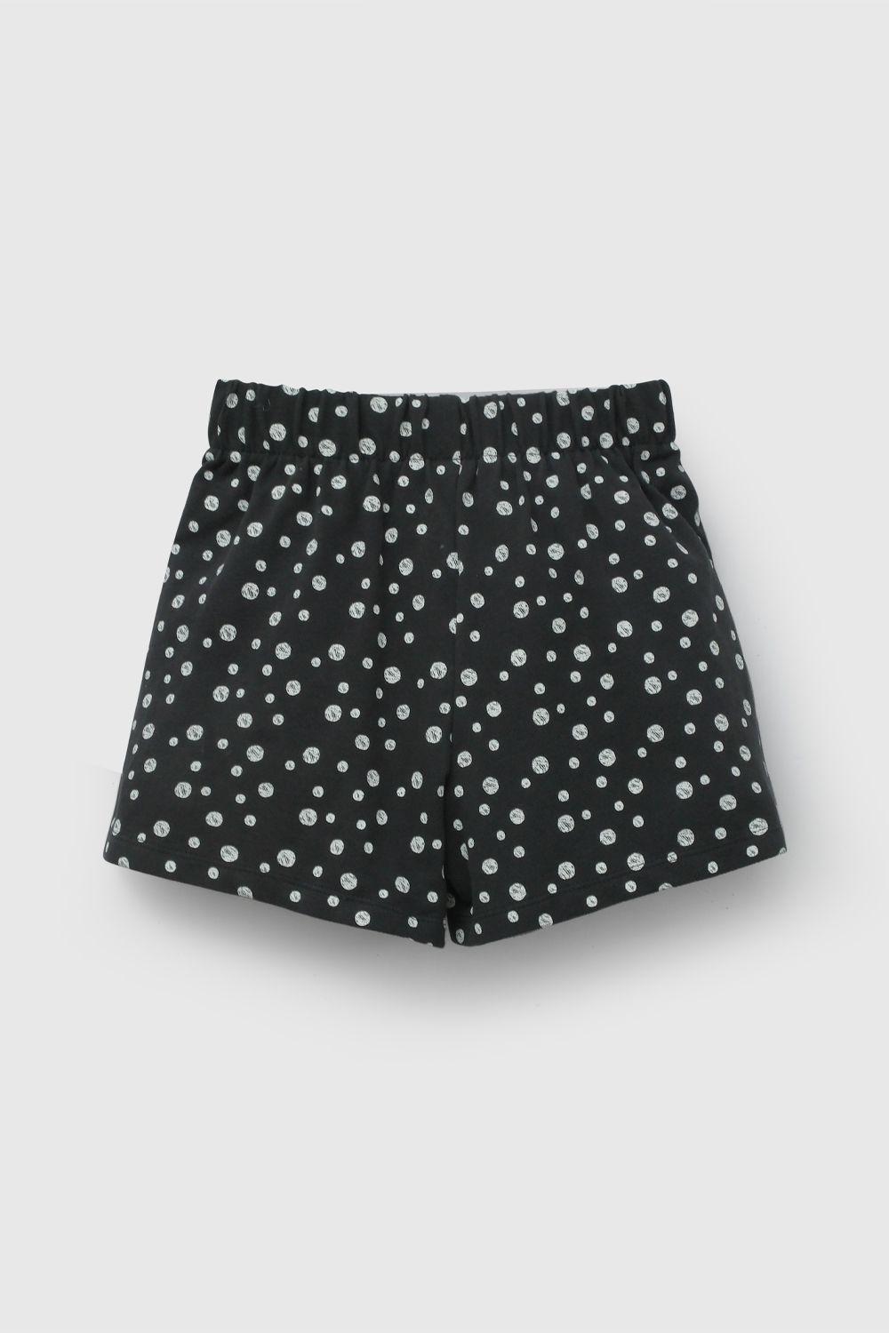 Falda Short Negra Puntos De Niña FAPQ0202V26-1