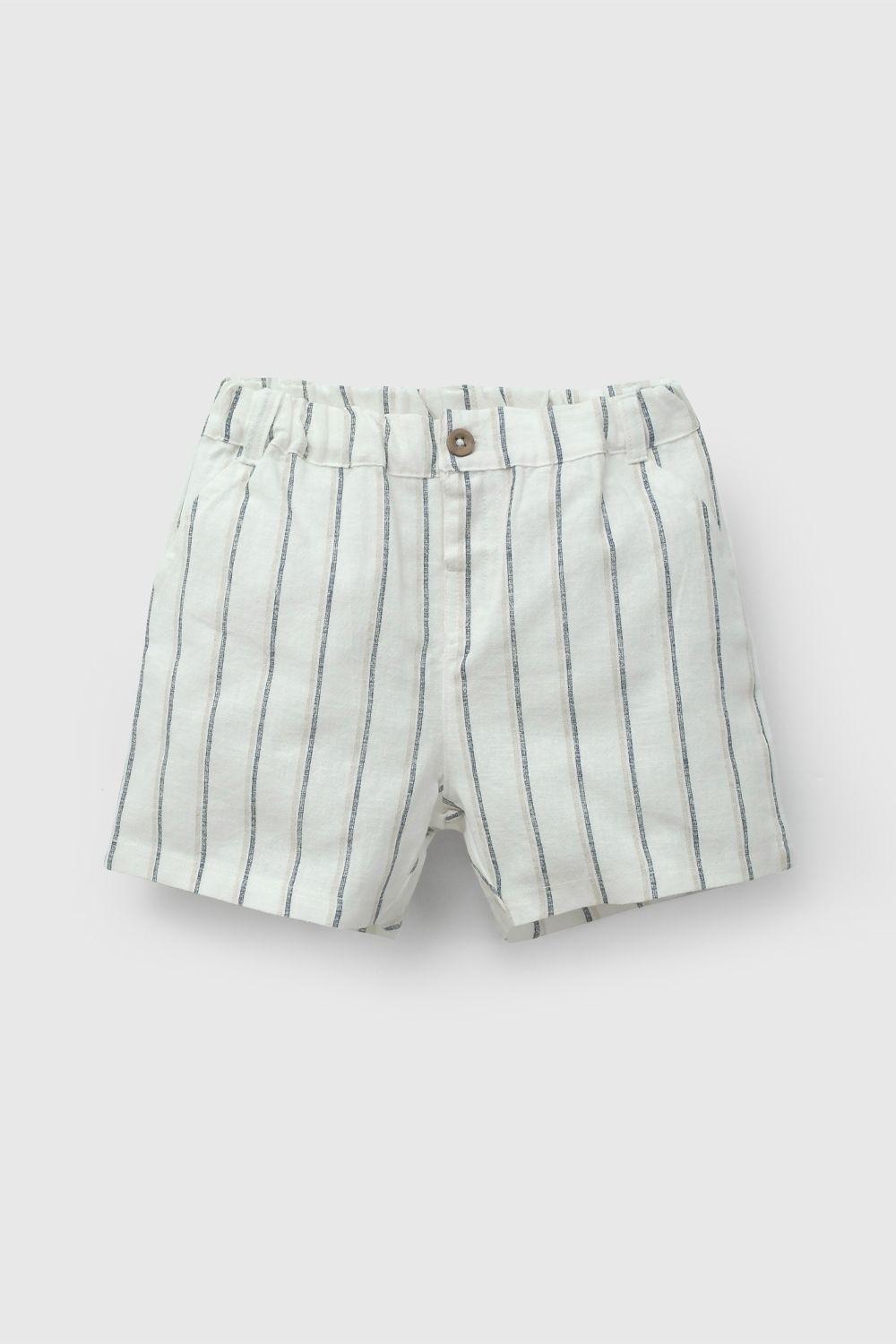 Conjunto Beige Camisa Y Short De Niño COAL0376V26-2