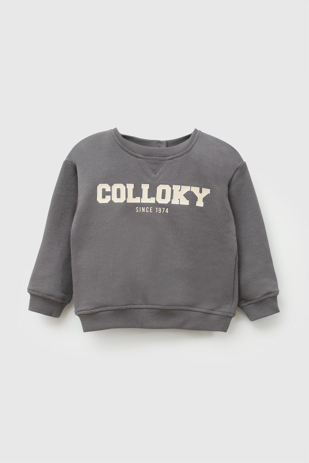 Poleron Colloky Grafito Niño 6-9M a 4-5A-0