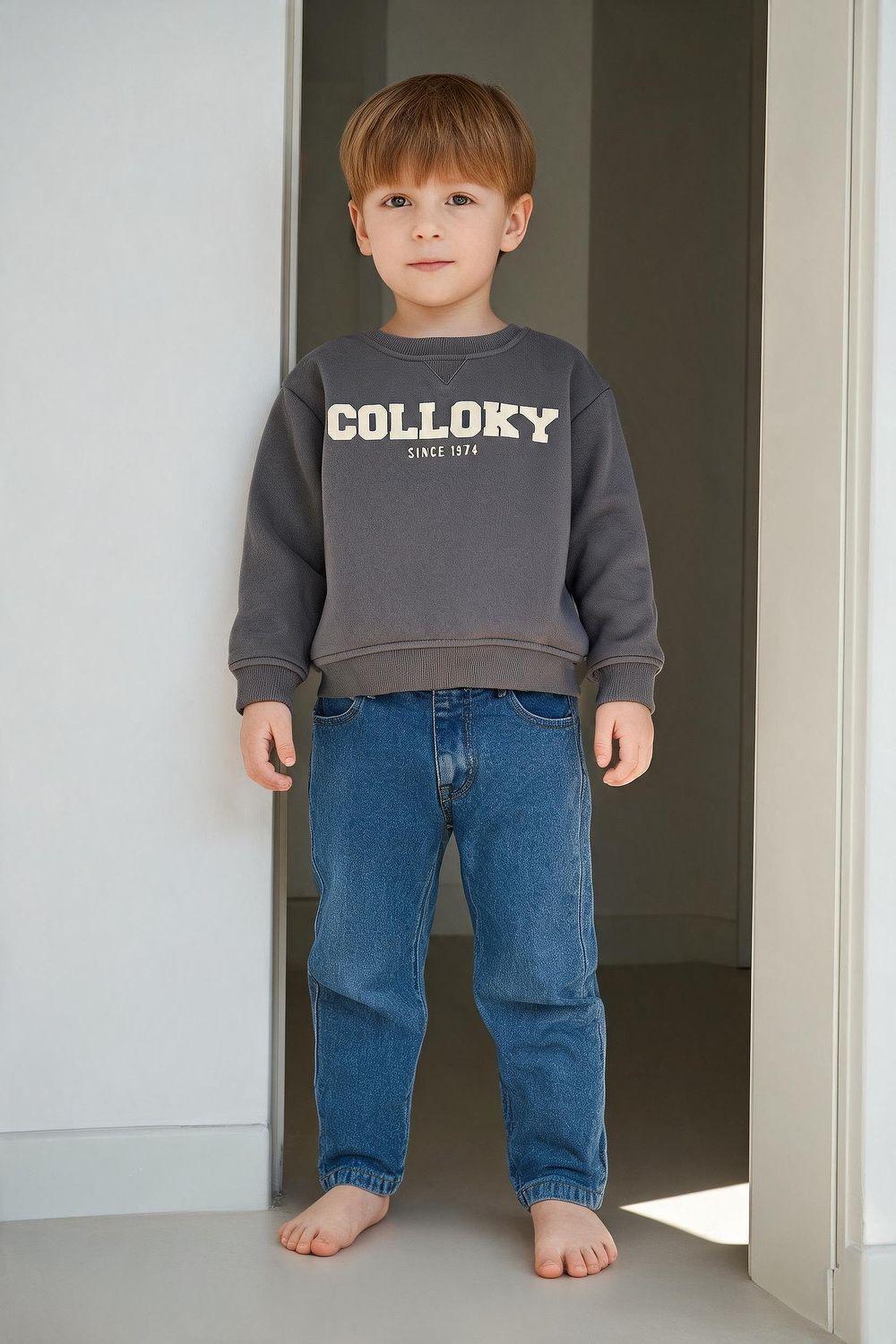 Poleron colloky niño grafito 6-9M a 4-5A-1