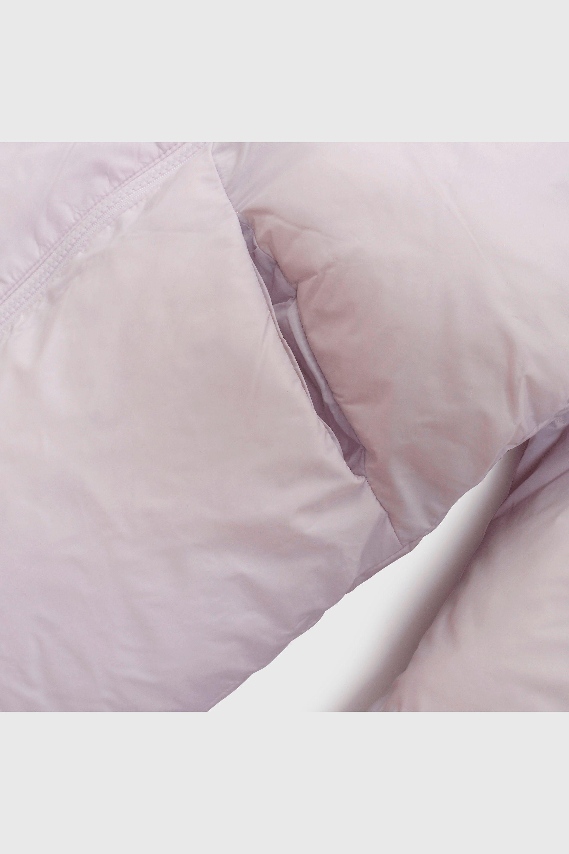 Parka Morada Acolchada con bolsillos y cierre para Niña-2