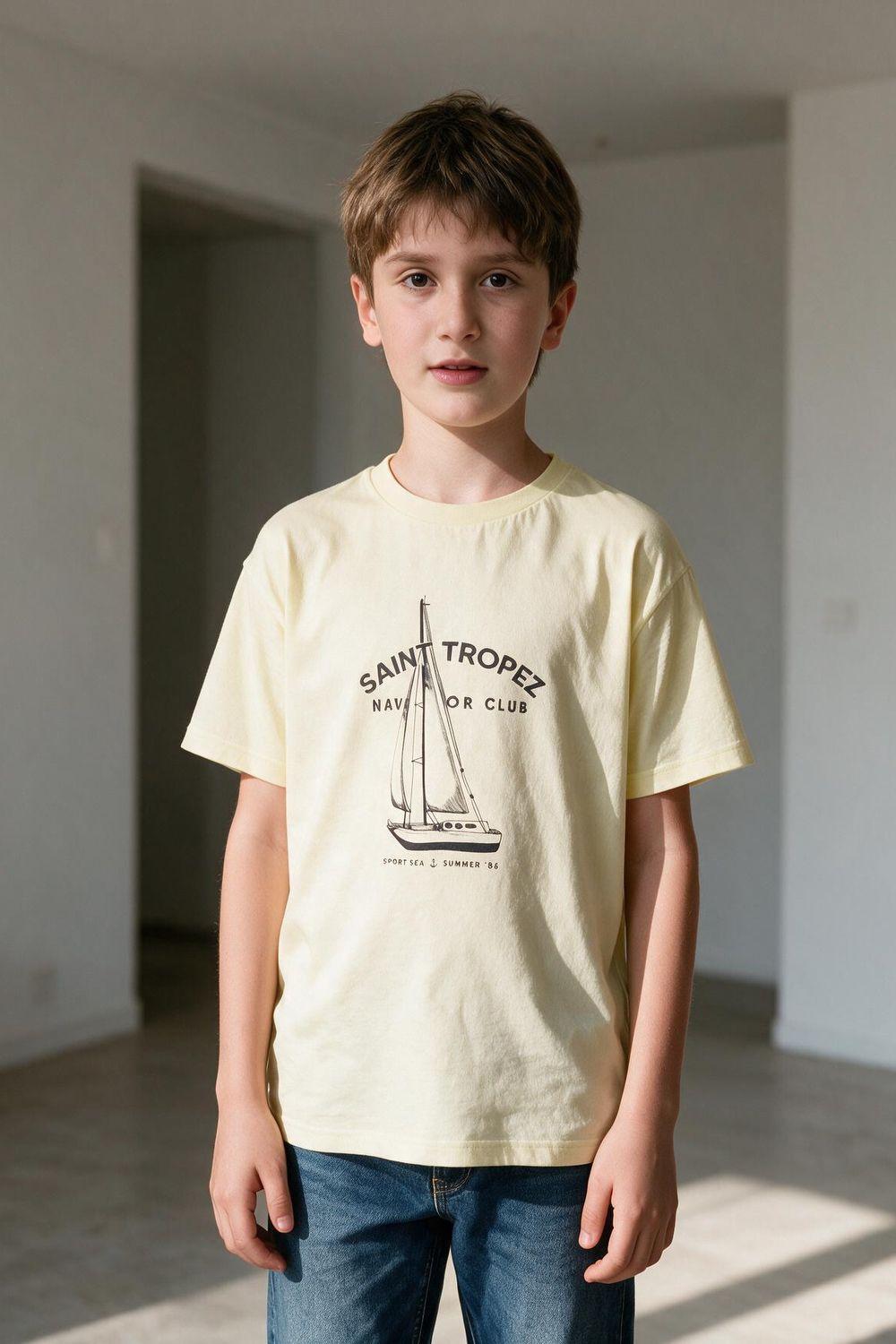 Polera Navy Amarillo Niño 3-4A a 12-13A Colloky-1
