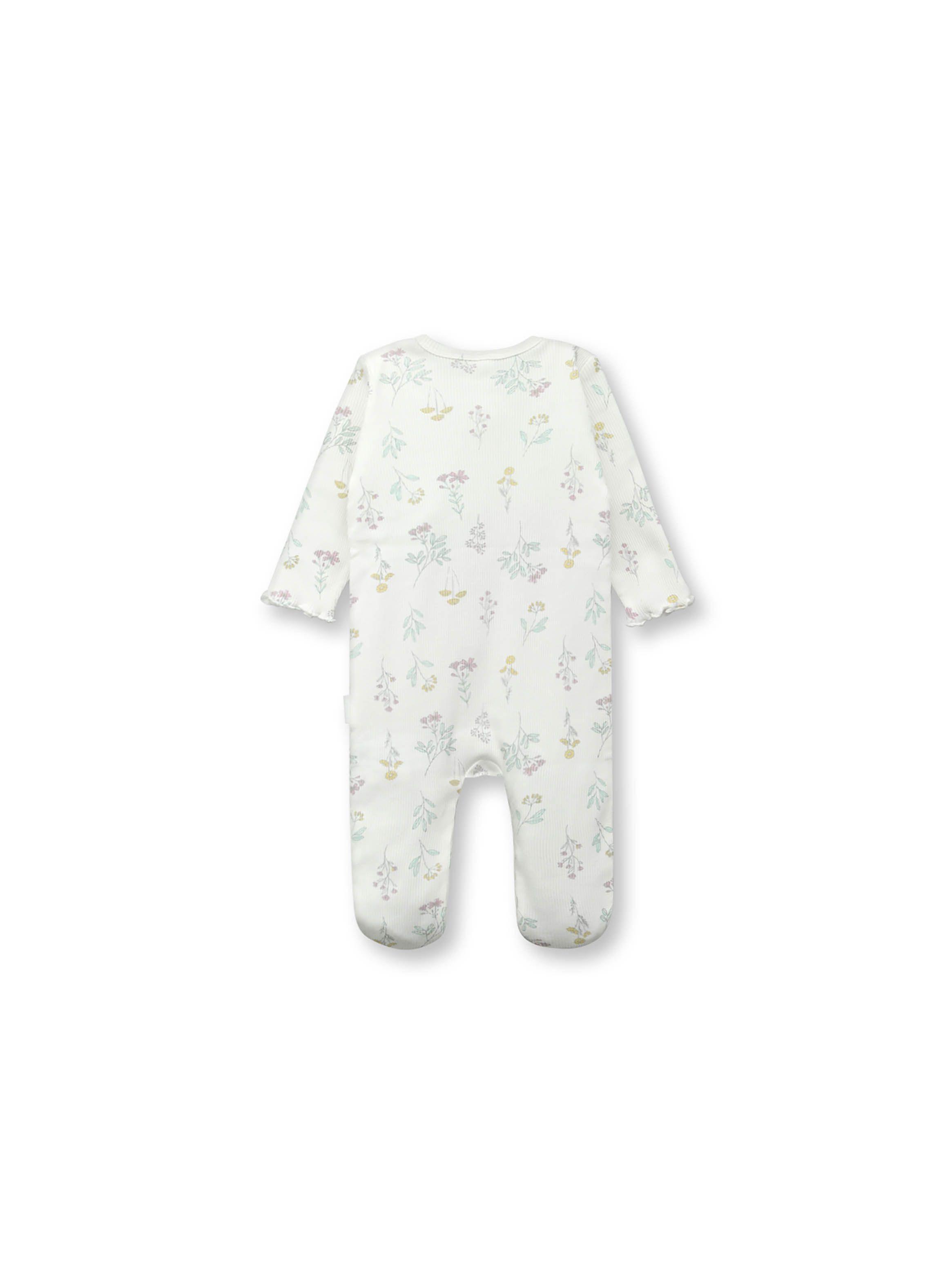 Osito De Bebé Niña Flores Blanco (0 A 9 Meses) Colloky-1