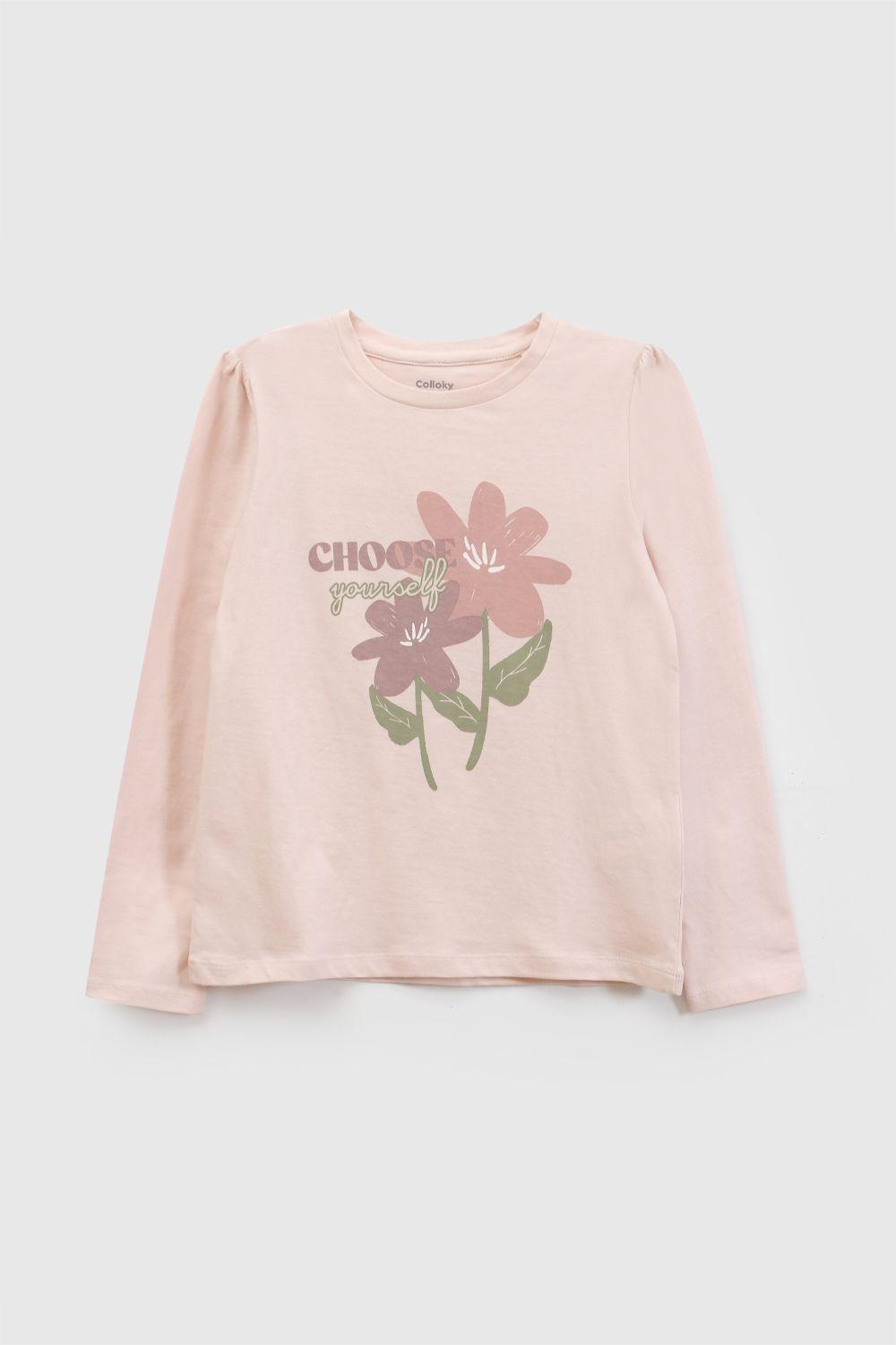 Polera Niña Rosado 7635 Colloky-0