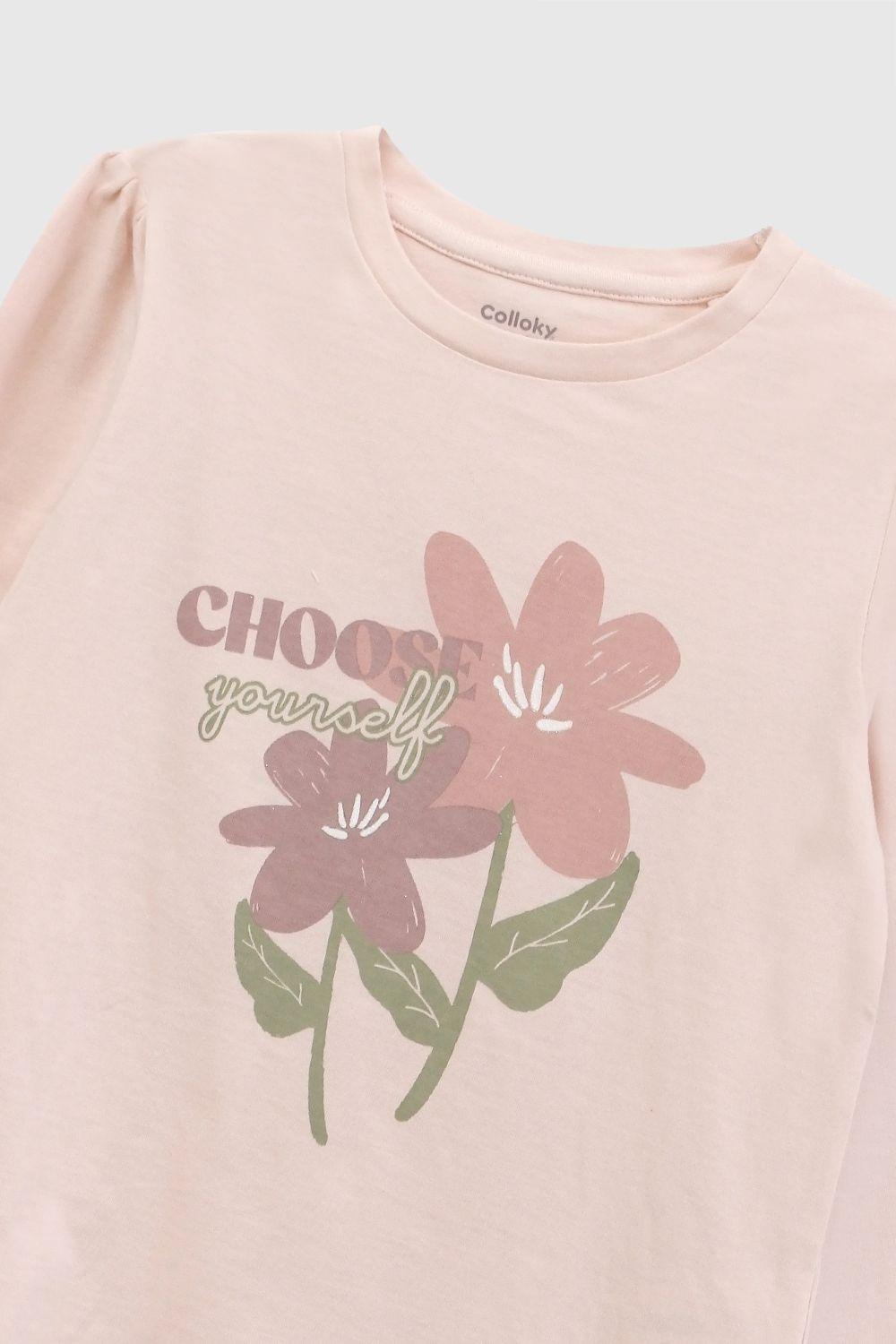 Polera Niña Rosado 7635 Colloky-2