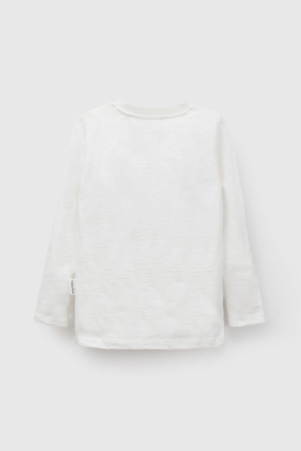 Polera Botones Blanco Niño 6-9M a 4-5A Colloky-1
