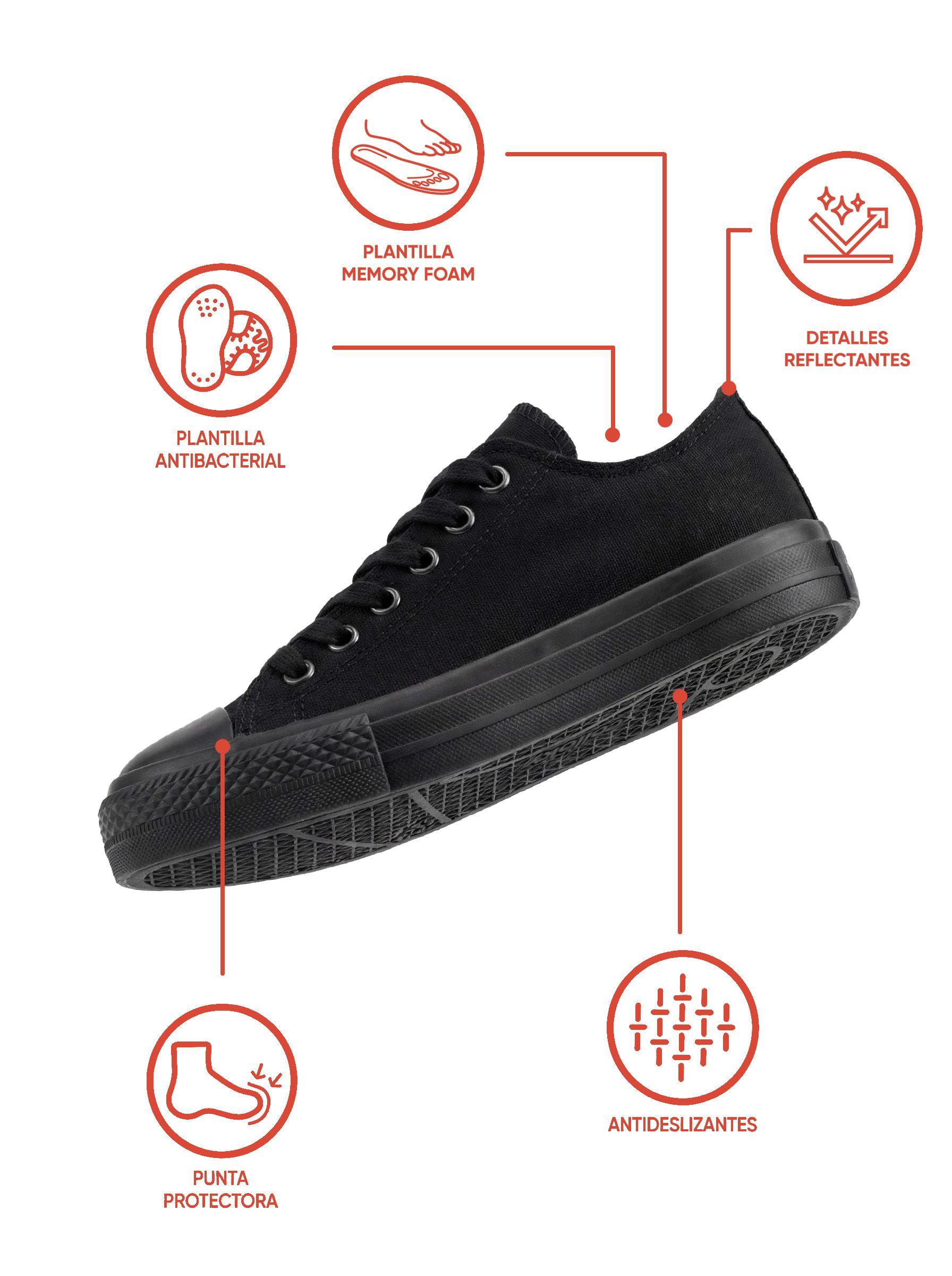 Zapato Escolar de Niña Negro con cordón en tallas de 34 a 41-1