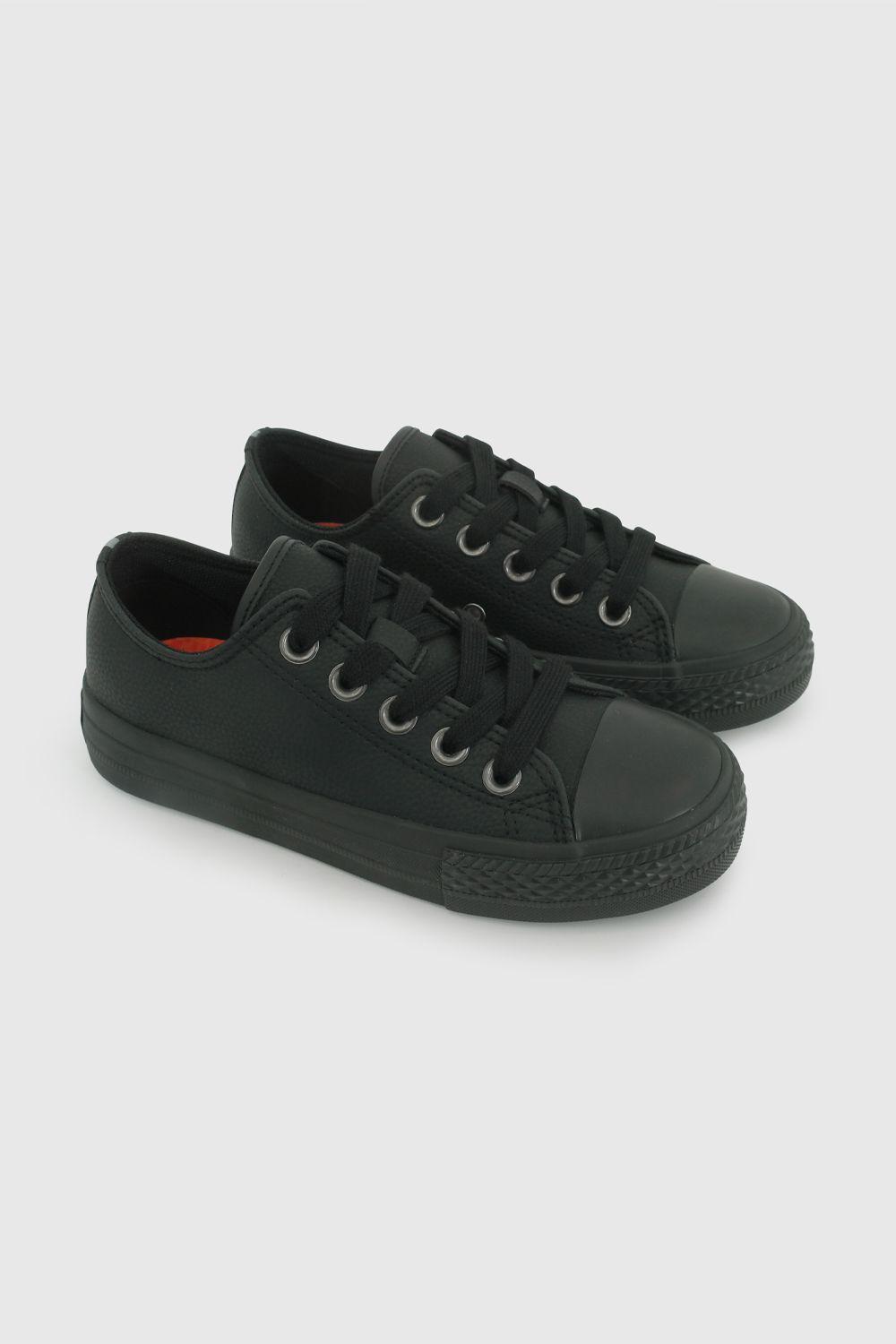 Zapatilla Escolar Negra 7284 Colloky-0