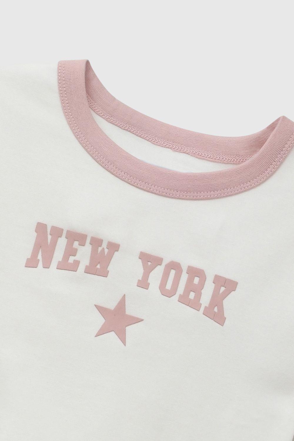 Polera New York Crema Niña 3-4A a 12-13A Colloky-2