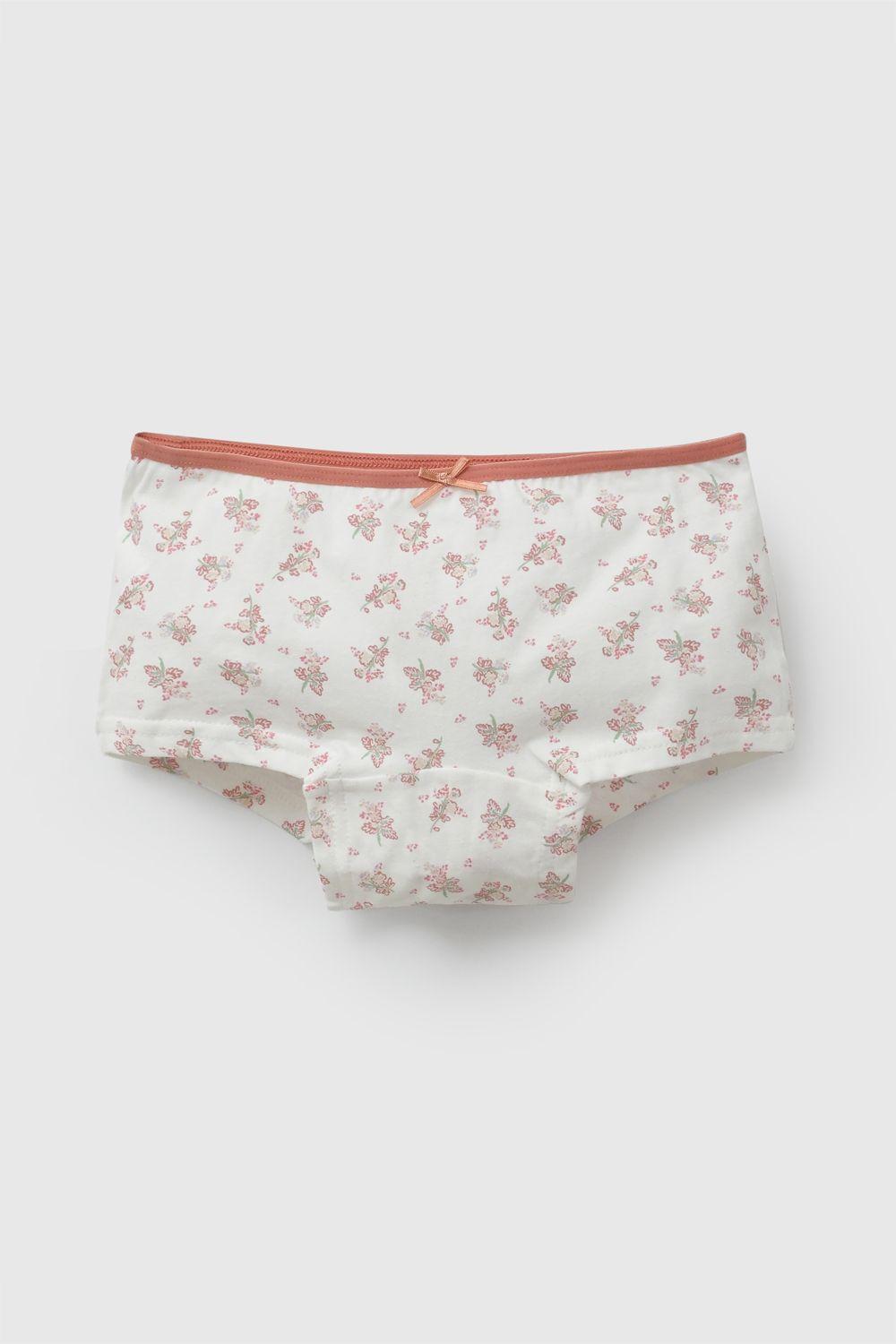 Pack 3 Calzon Flores Rosado Niña 2/3A a +12A Colloky-2