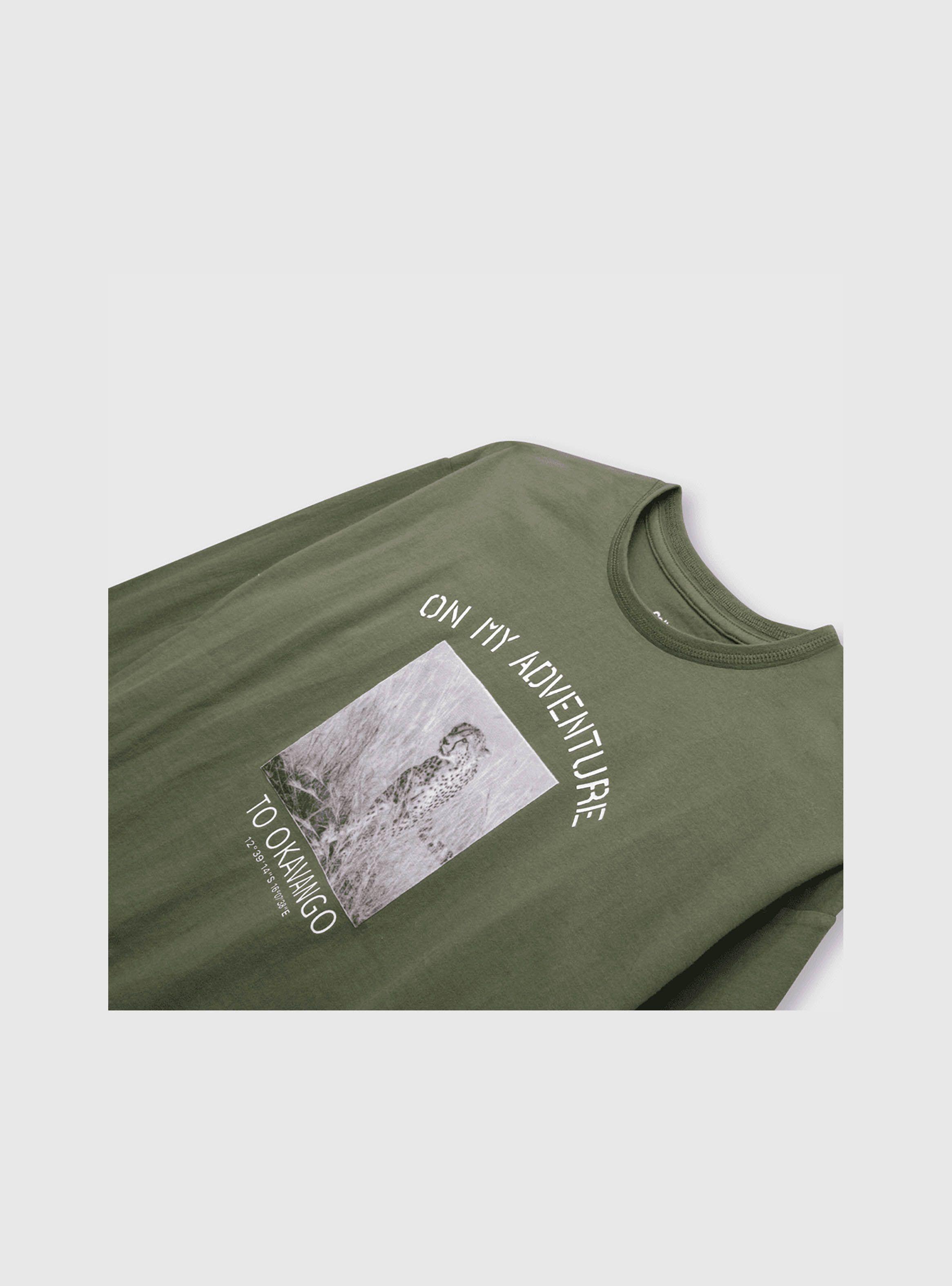 Polera Niño Verde Olivo (2 A 12 Años) Colloky-2