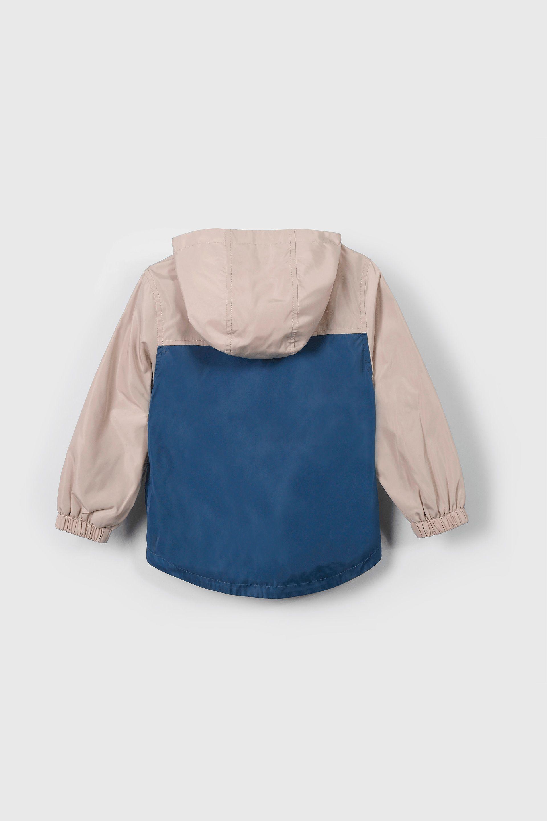 Chaqueta corta viento azul para niños en crecimiento-2
