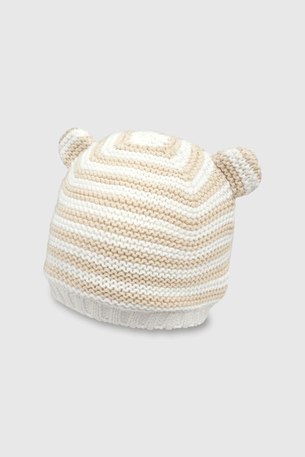 Set Gorro Colección Unisex Beige STLAU366I24 6/12M-1