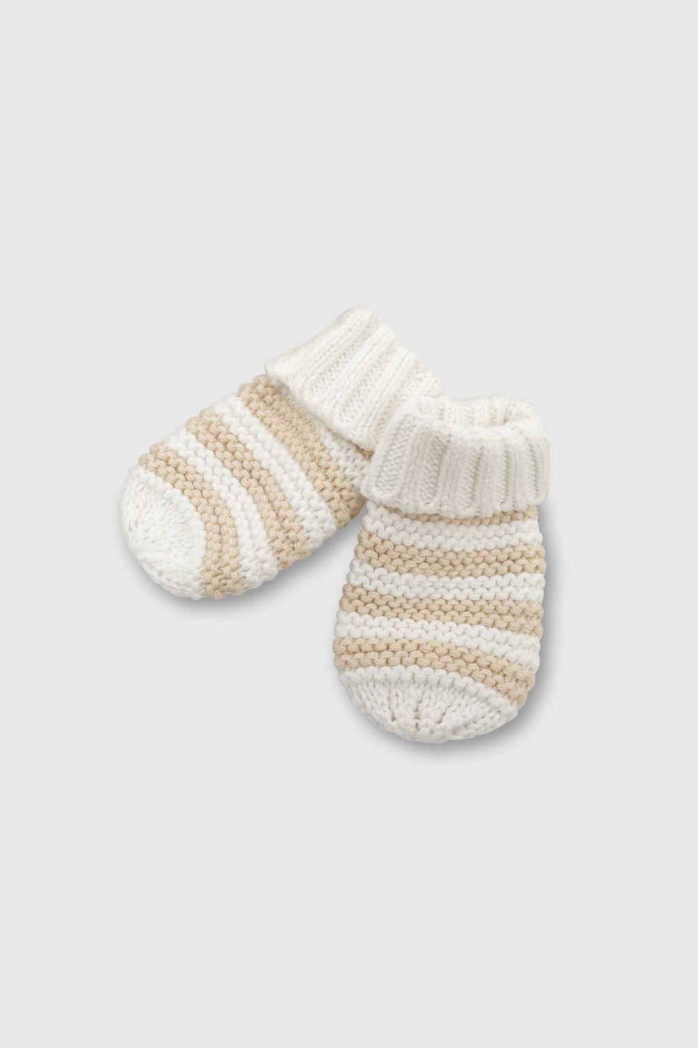 Set Gorro Colección Unisex Beige STLAU366I24 6/12M-2