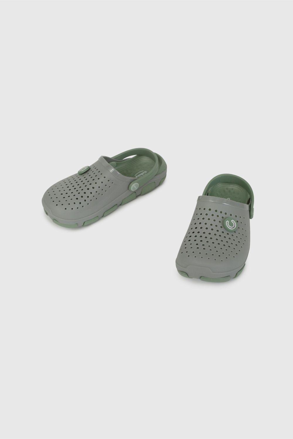 Sandalia Zueco de Agua Gris 53611011V26-3