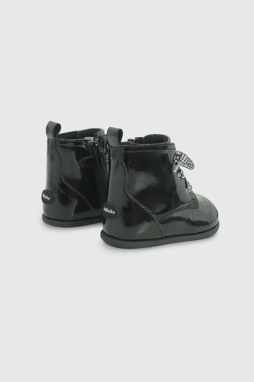 Botín Ergonómico combat niña negro 18-21-4
