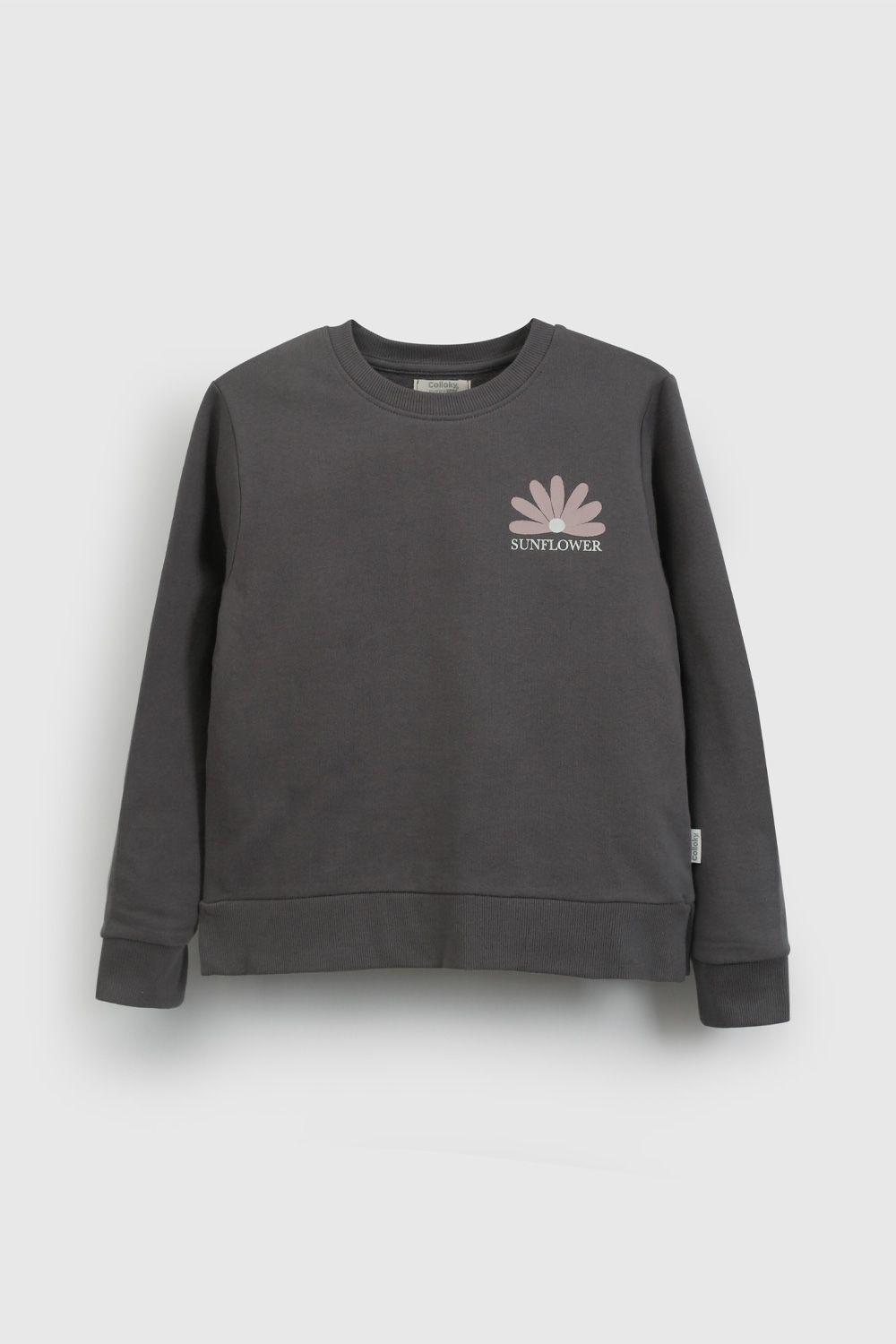 Polerón Básico Negro  De Niña PLPO0603V26-0