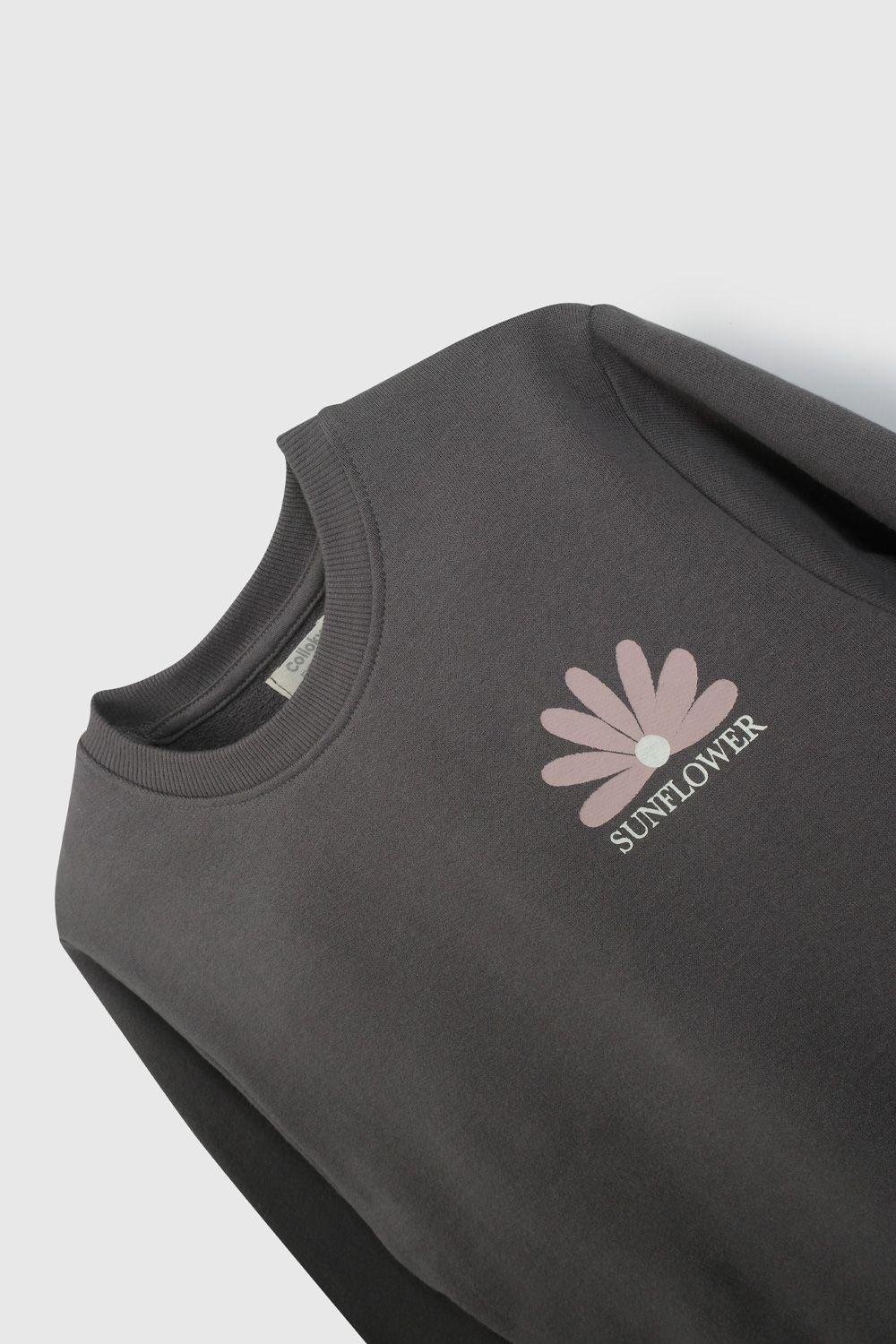 Polerón Básico Negro  De Niña PLPO0603V26-2