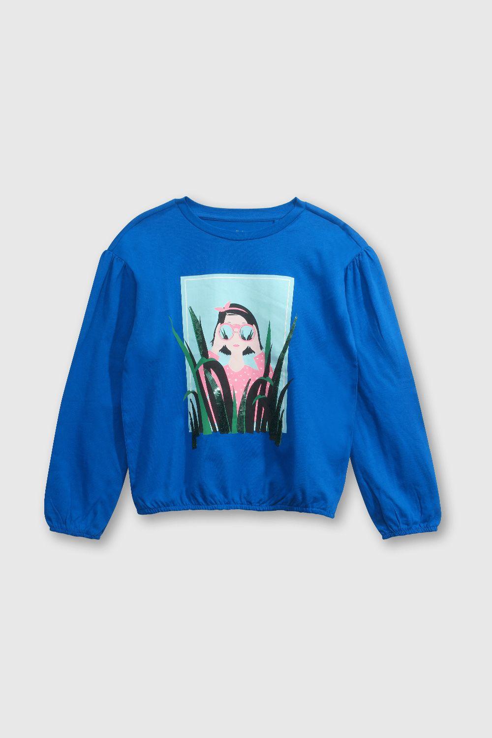 Polera Azul de Niña-0