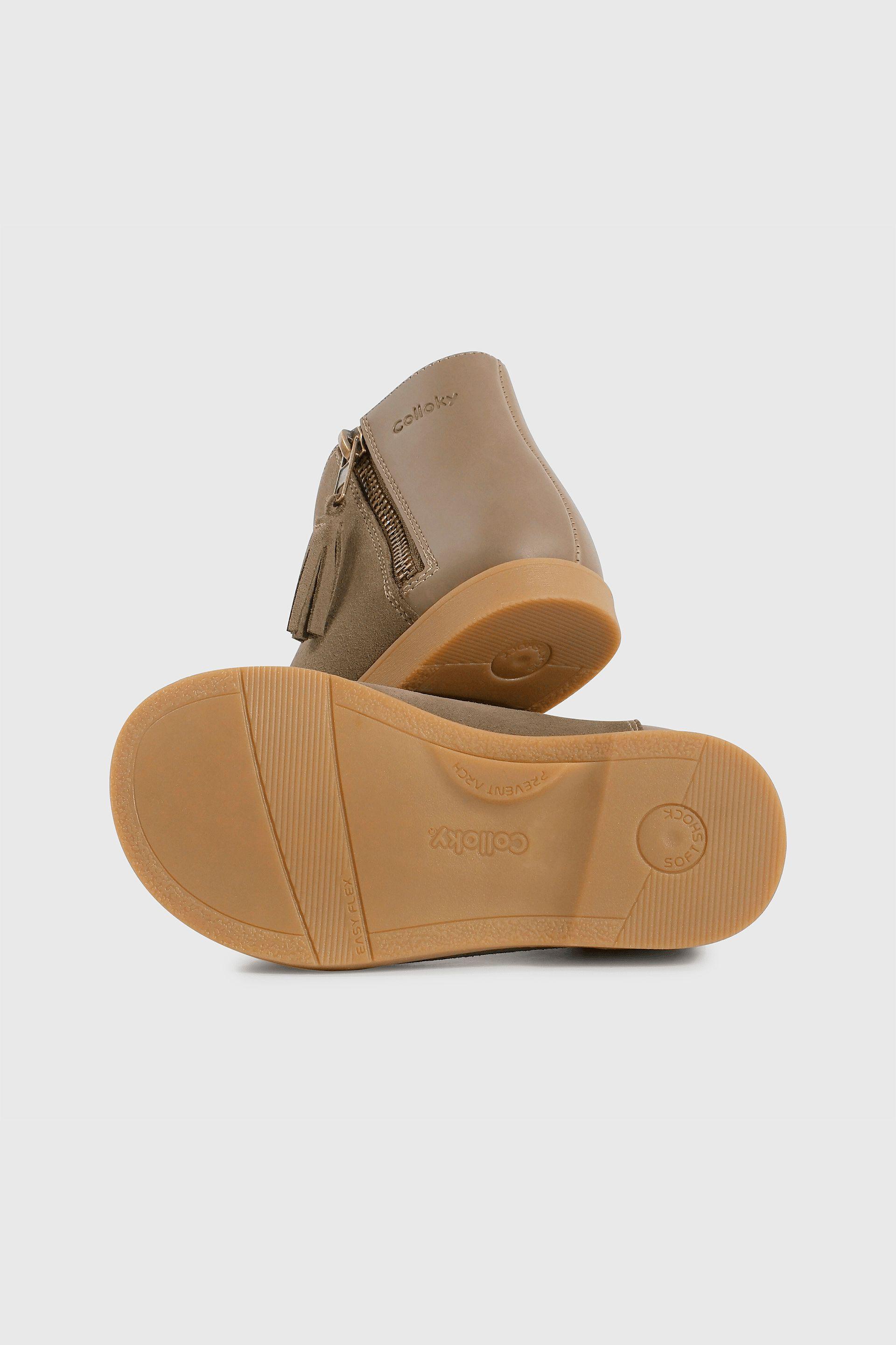 Bootie Cuero Café-2