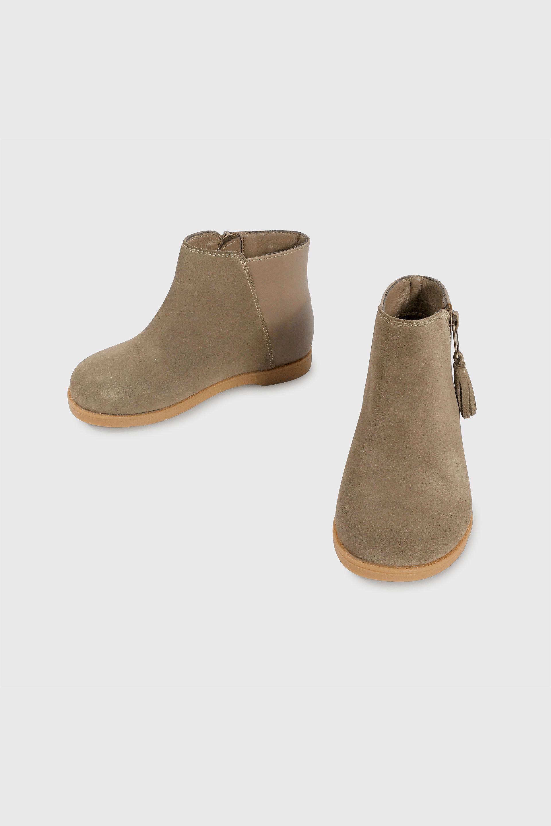 Bootie Cuero Café-3