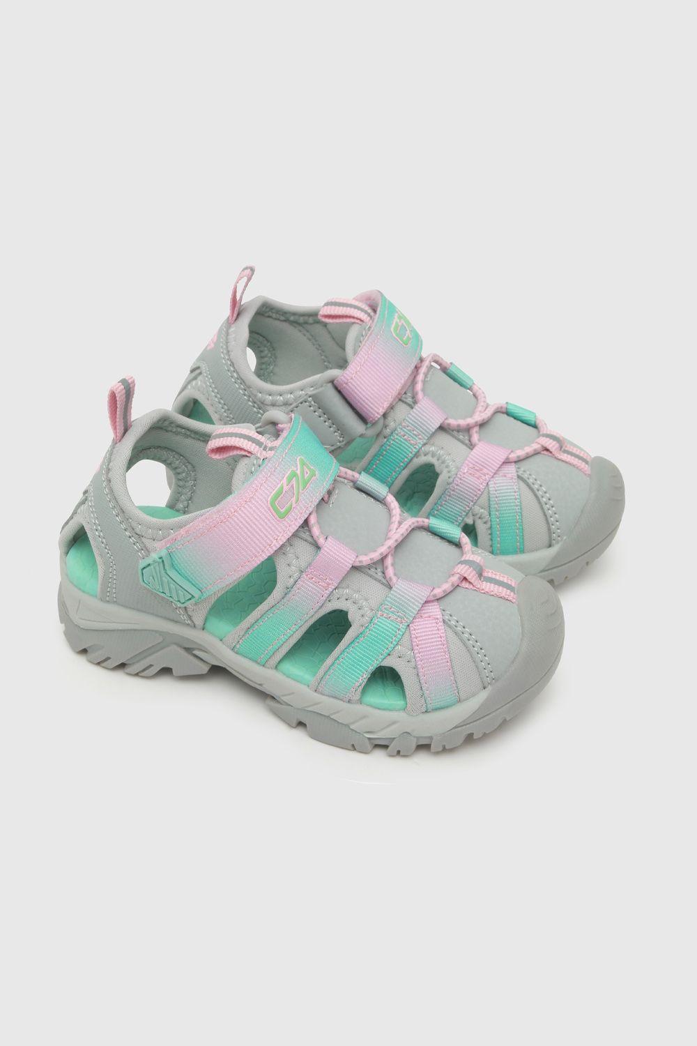 Sandalia De Niñas Outdoor Gray / Gris (21 A 27)-0