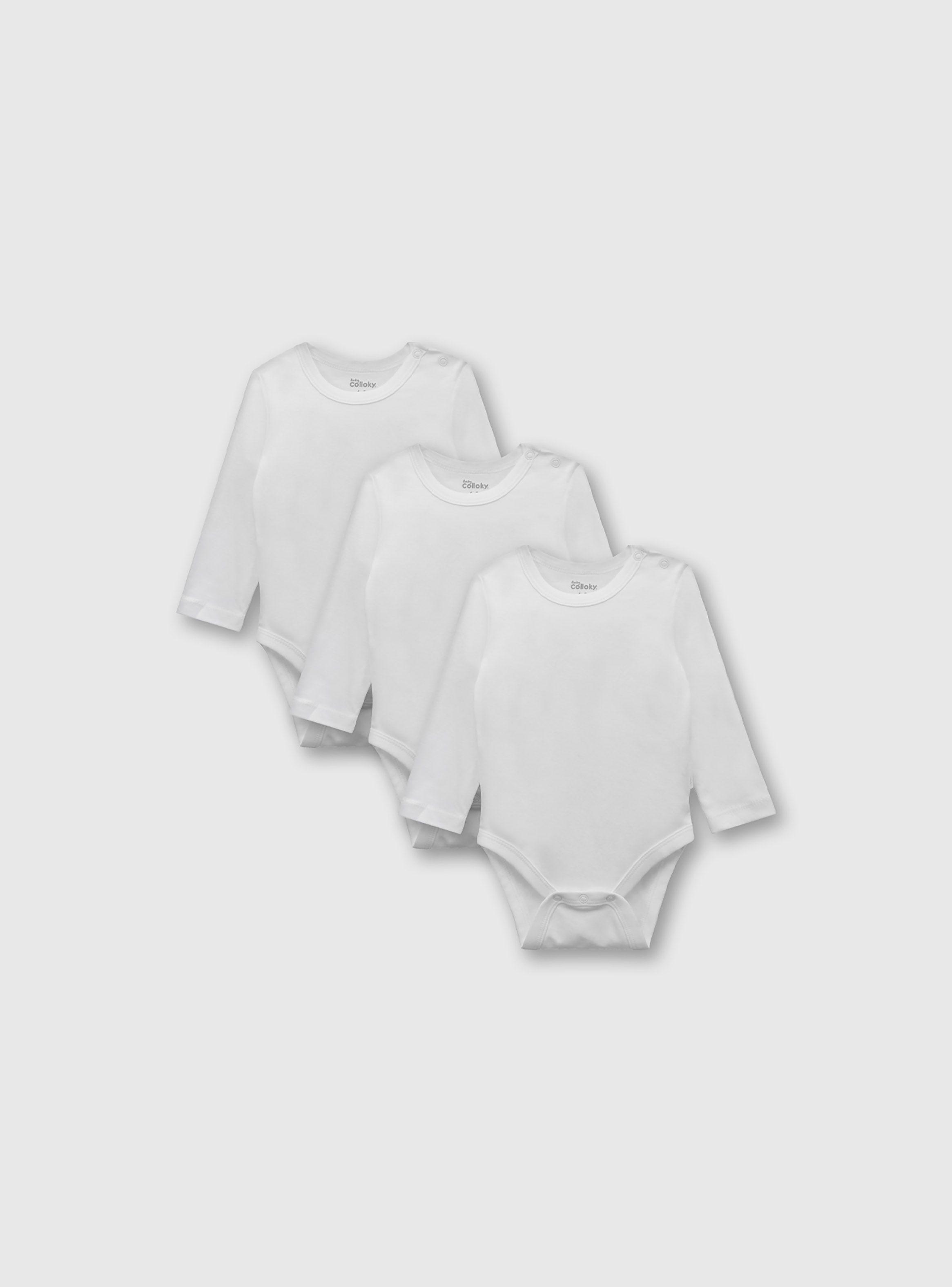Pack de Bodies Unisex Blanco 54247 Colloky-0