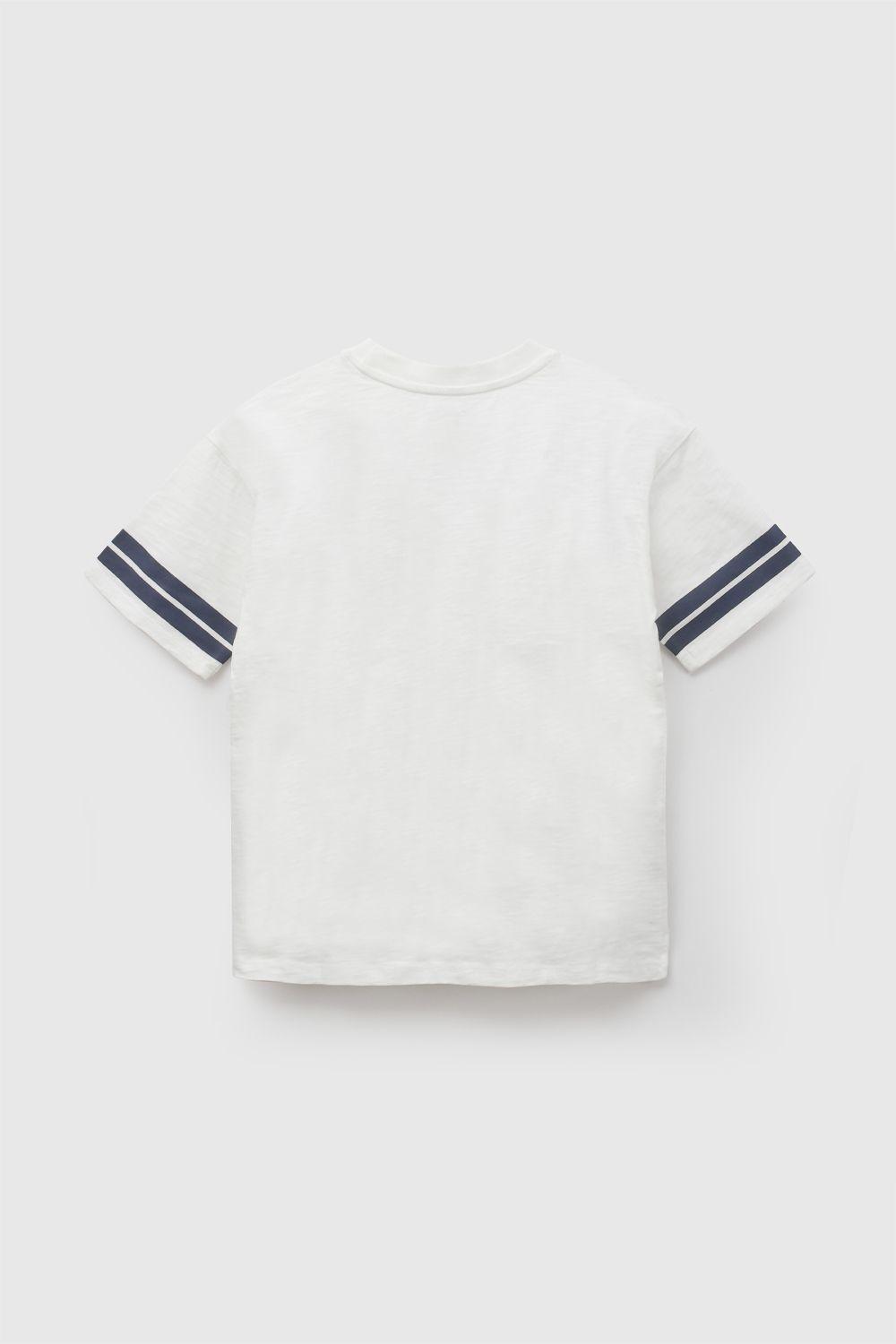 Polera manga corta Varsity niño blanco 3-4A a 12-13A-2