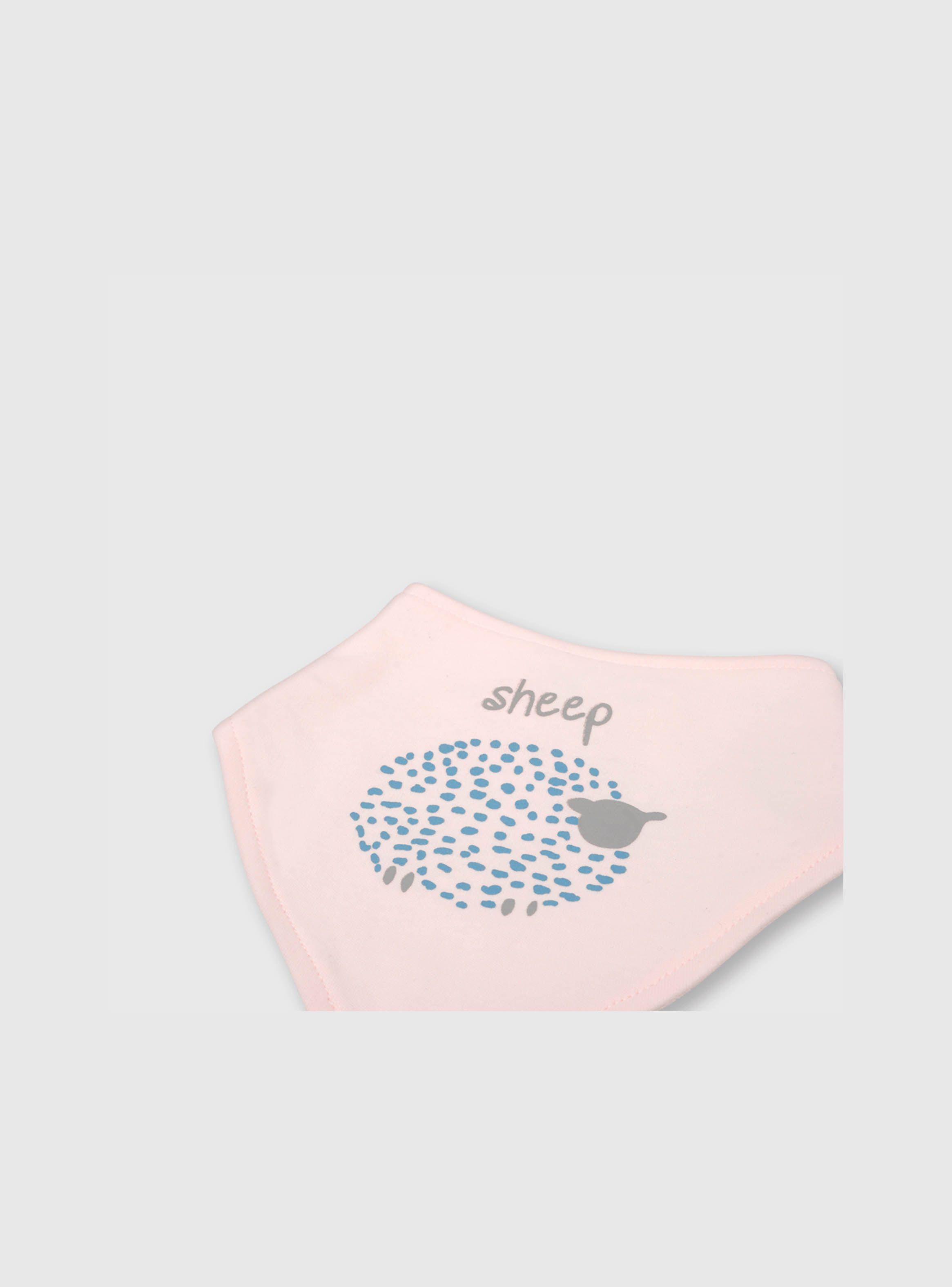Babero Niña 2 Pack Estampado Rosado (Talla Única) Colloky-1