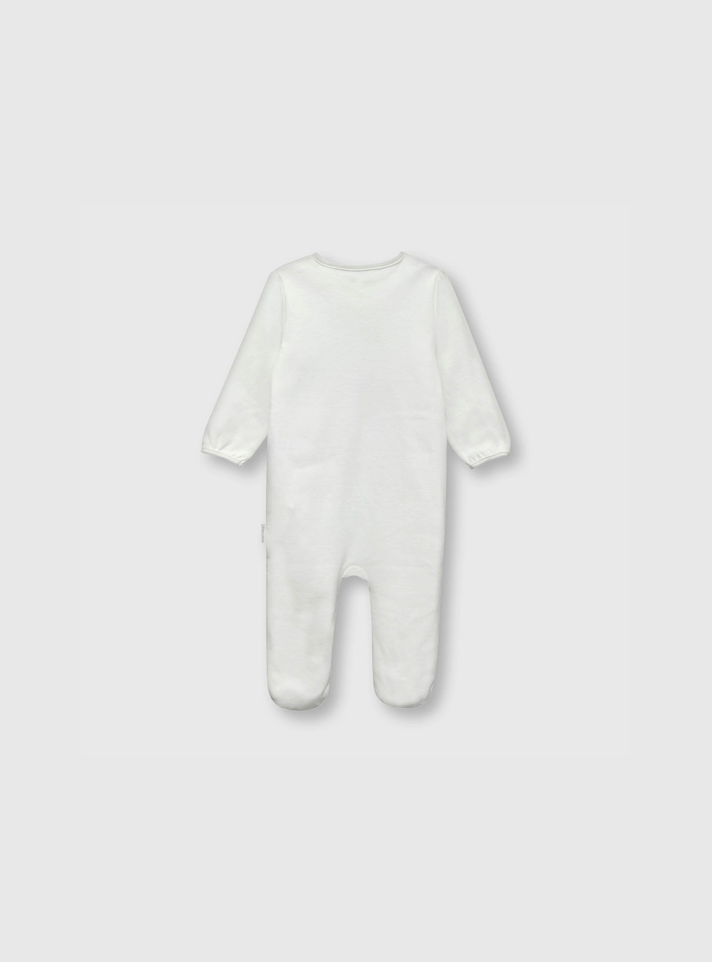 Osito De Bebe Niña Estampado Blanco (0 A 9 Meses) Colloky-1