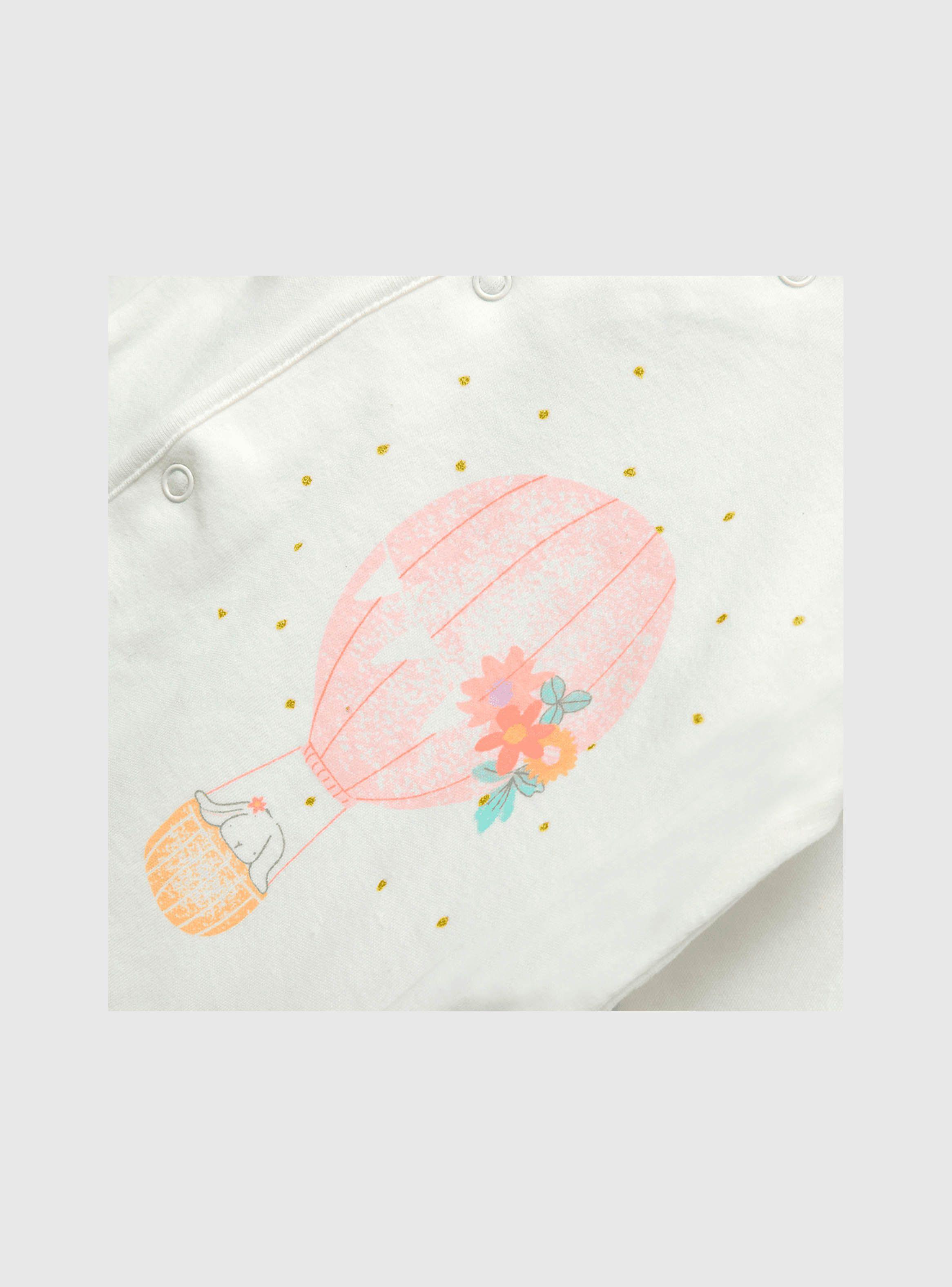 Osito De Bebe Niña Estampado Blanco (0 A 9 Meses) Colloky-2