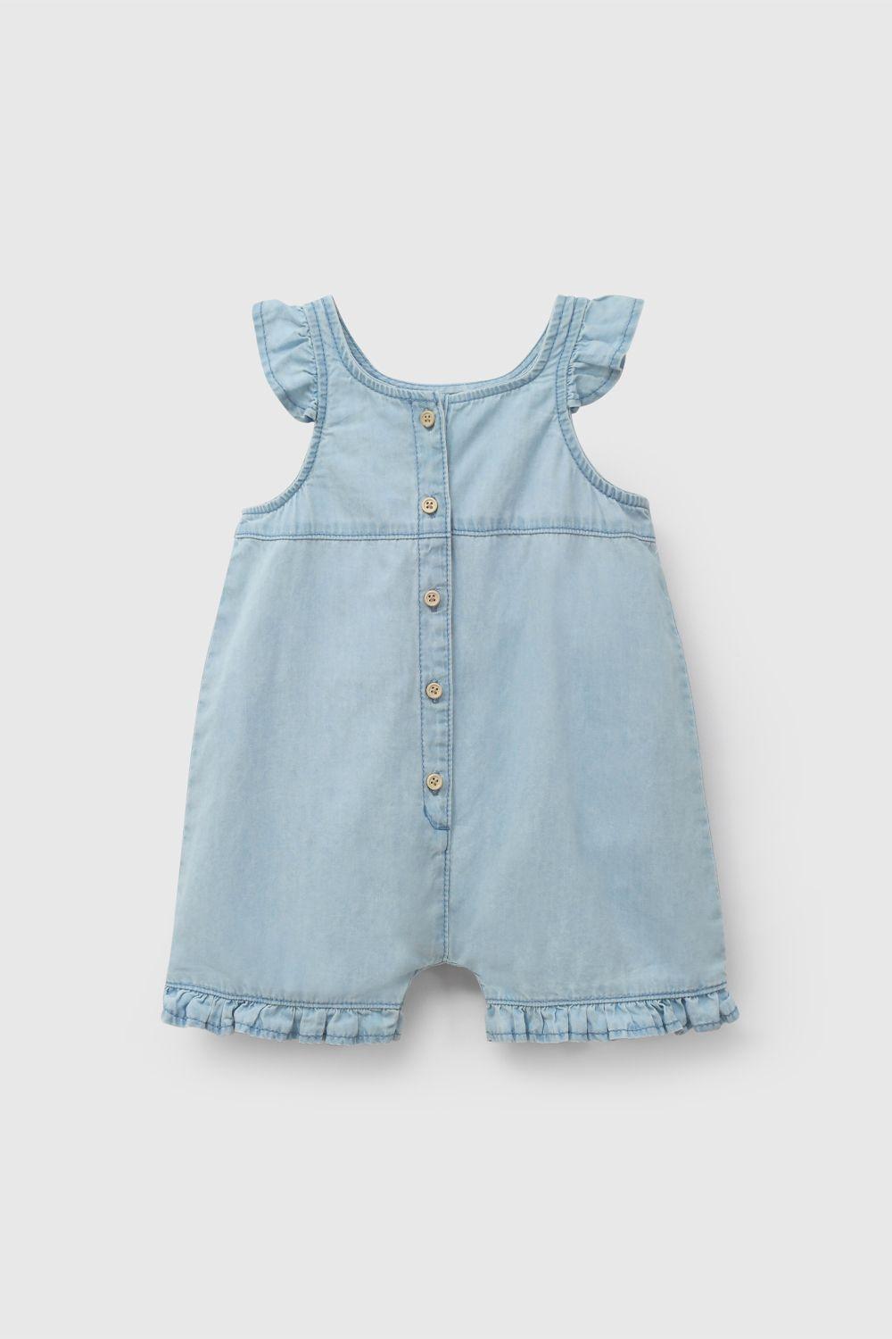 Jardinera Jeans Celeste De Niña JLME0440V26-0
