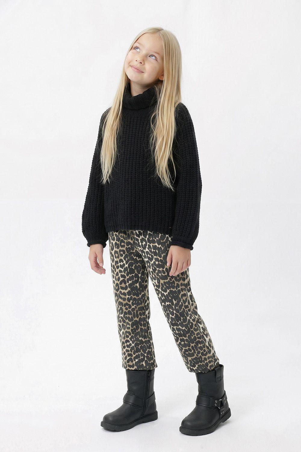 Sweater Niña Negro 7739 Colloky-1