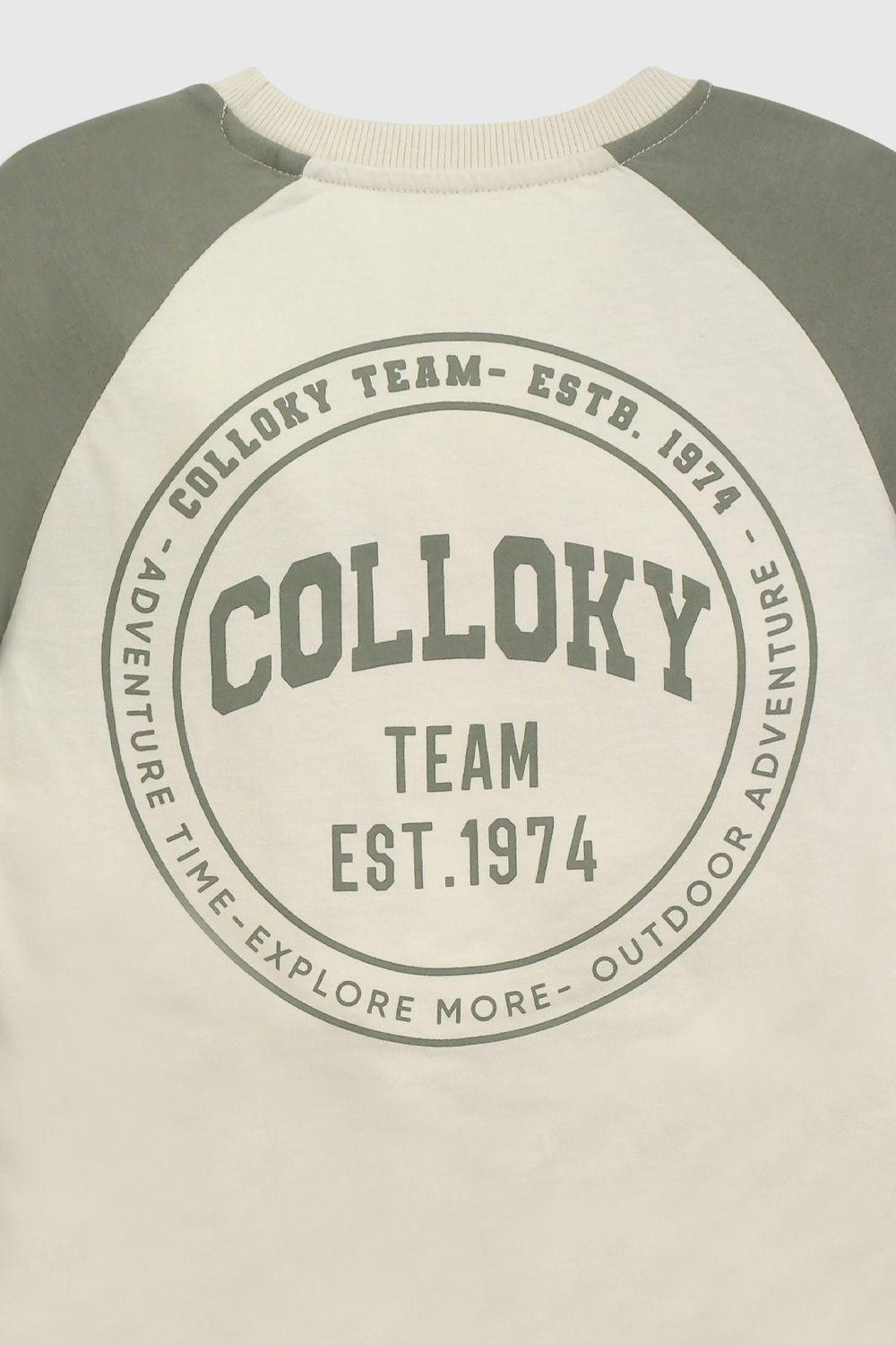 Polera Verde Colloky De Niño POJE0790V26-3