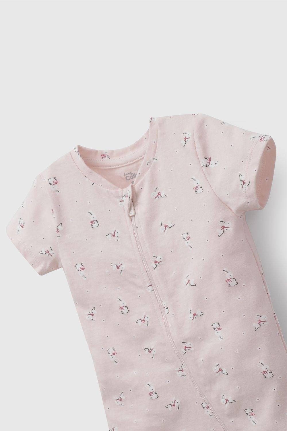 Pijama Rosado Conejos De Bebé PJJE0831V26-2