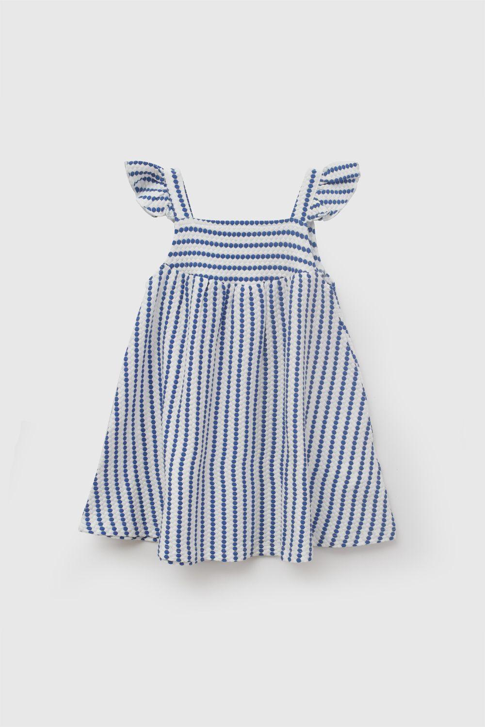 Vestido Rayas Multicolor Niña 6-9M a 4-5A Colloky-2