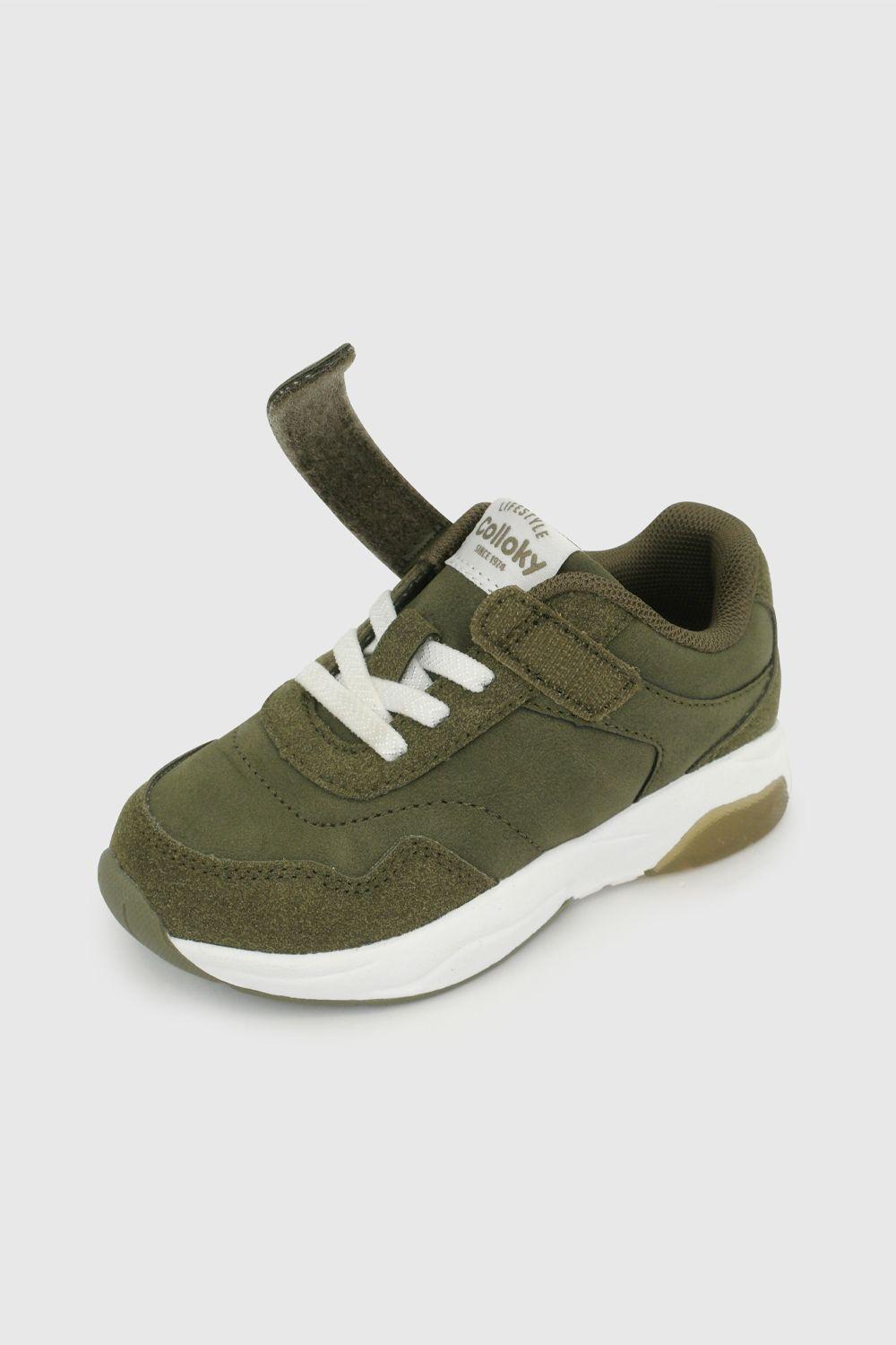 Zapatilla Verde Niño 7415 Colloky-5