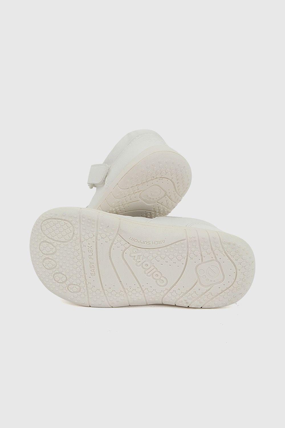 Sandalia Velcro Blanca Unisex 21-27 Colloky-3