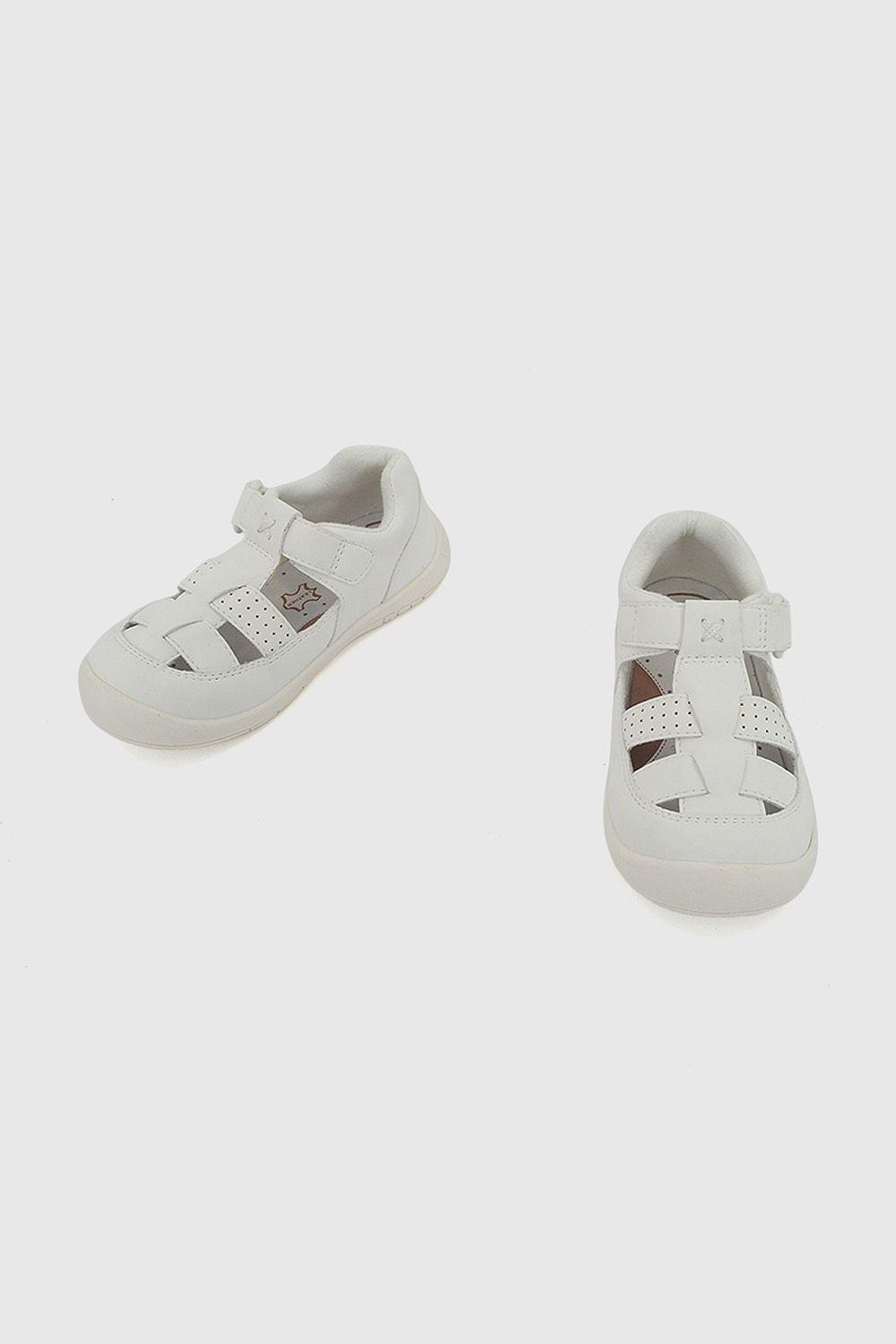 Sandalia Velcro Blanca Unisex 21-27 Colloky-4